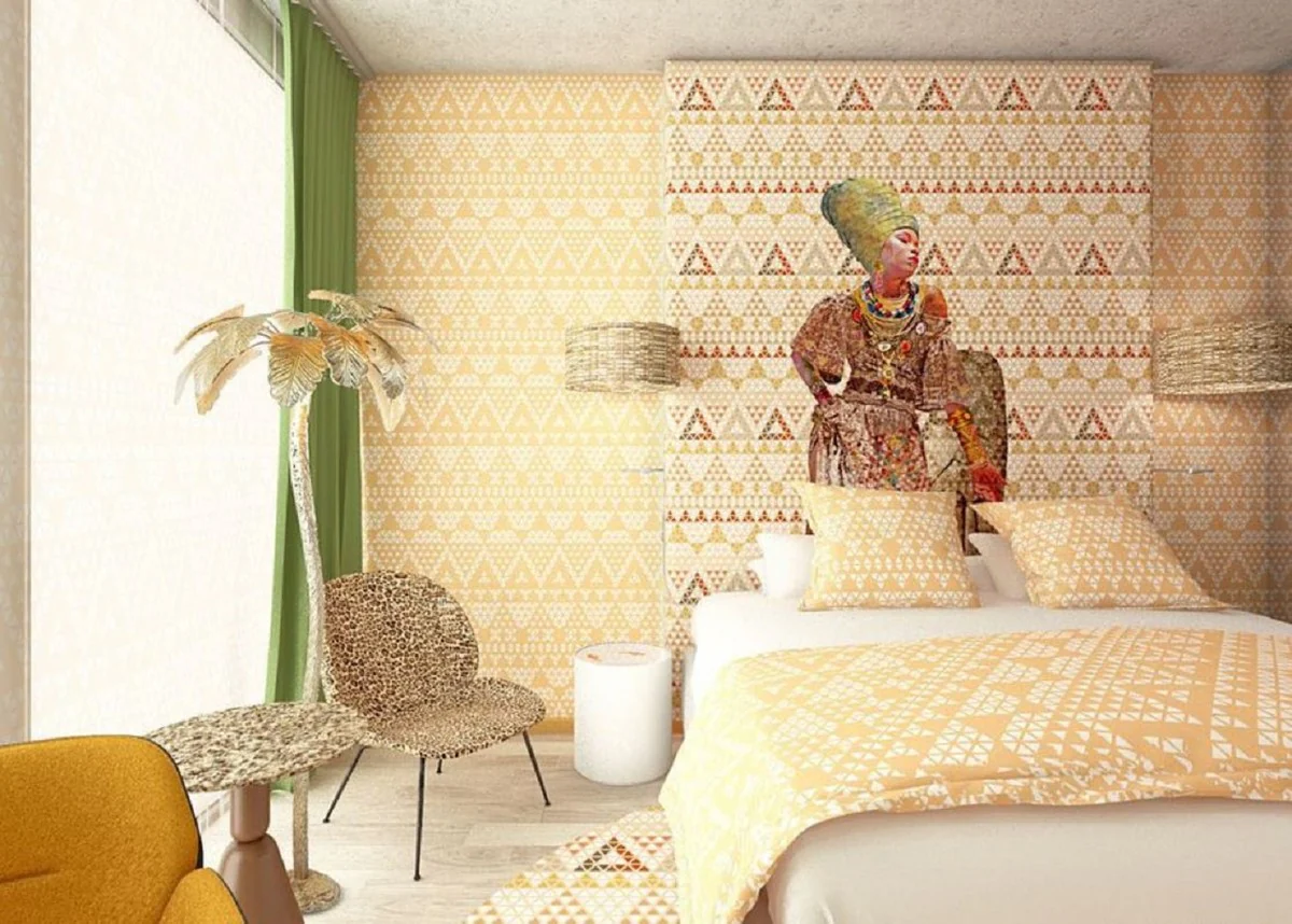 Casa Padrino lámpara de pie de lujo palmera oro Ø 70 x A. 172 cm - Lámpara de pie noble en diseño de palmera - Luces de Lujo - Calidad de Lujo