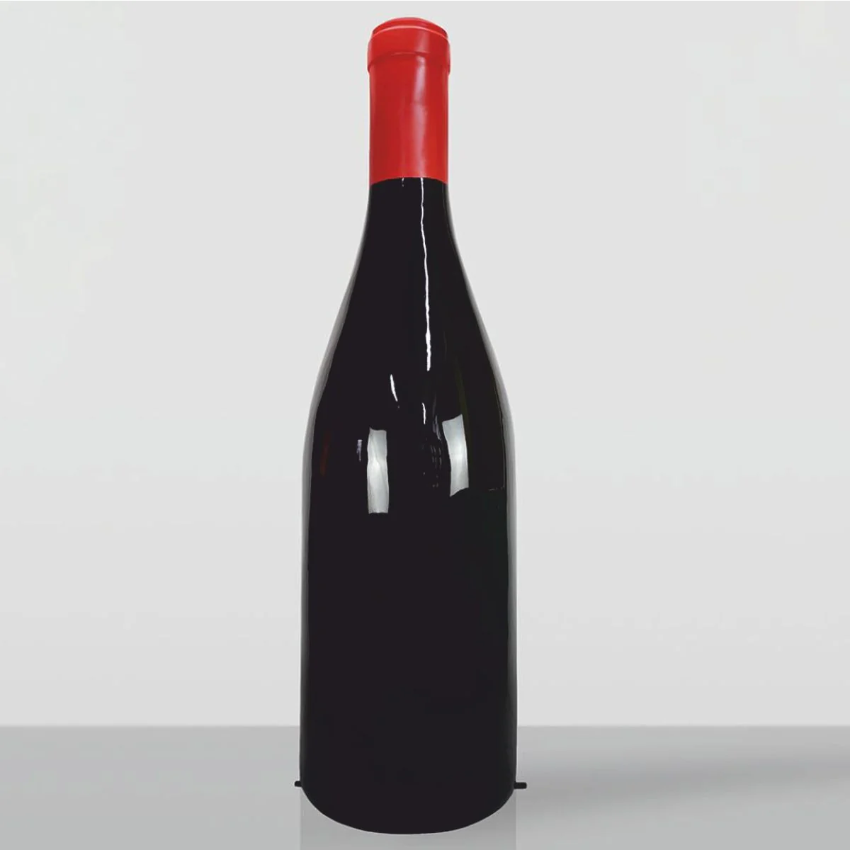 Casa Padrino botella de vino decorativa XXL negro / rojo A. 253 cm - Enorme decoraci¨®n de jard¨ªn