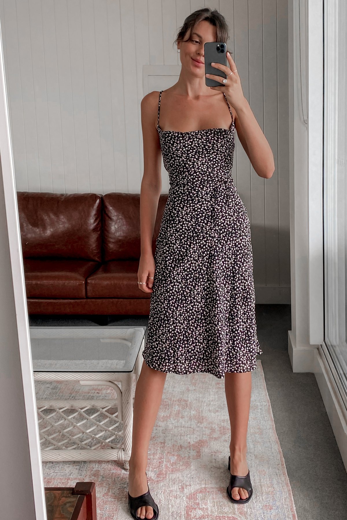 Fashion Print Suspender Dress