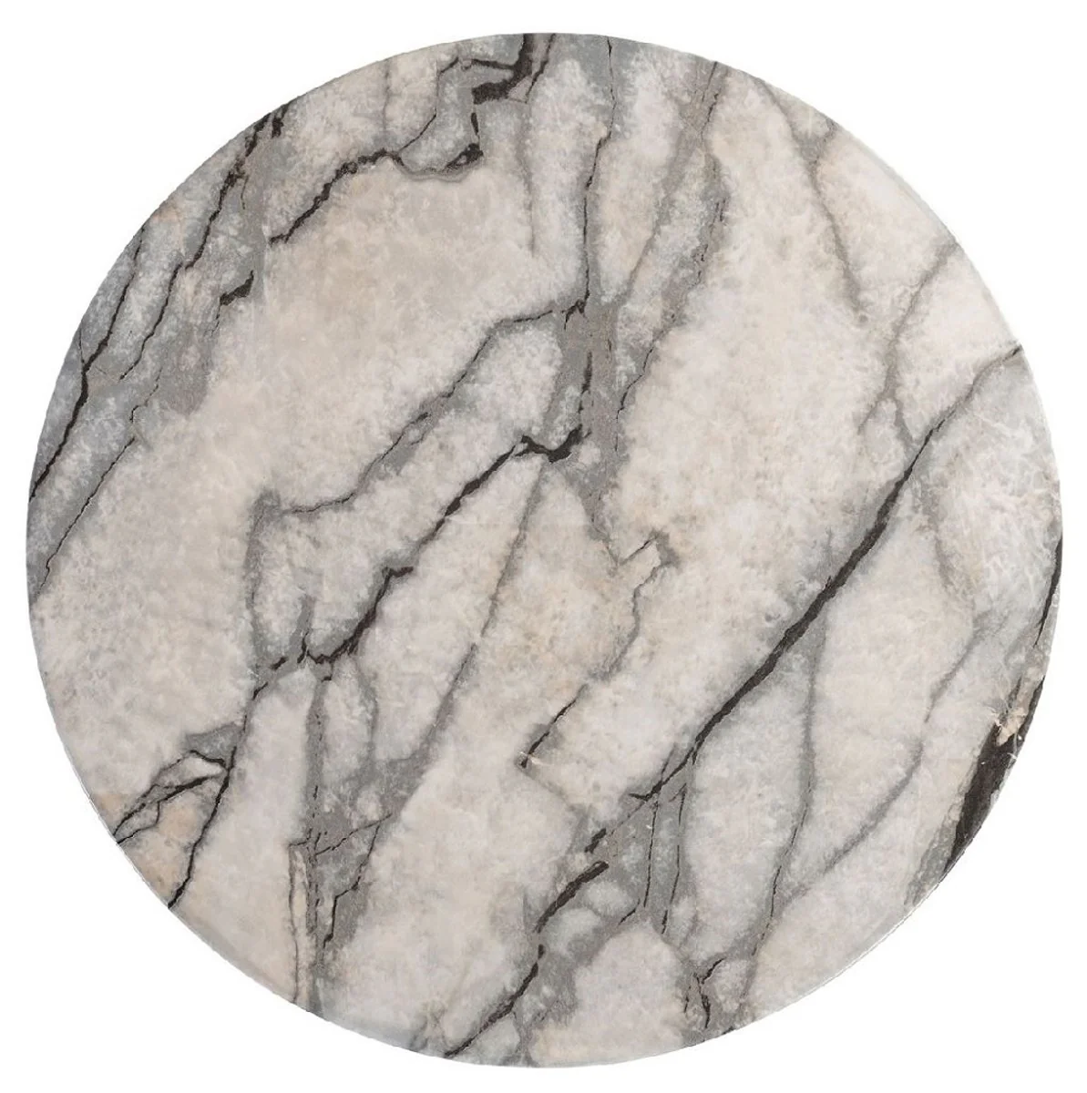 Casa Padrino mesa auxiliar / taburete de lujo con aspecto de m¨¢rmol blanco ? 38 x A. 45 cm - Muebles de sal¨®n con aspecto de m¨¢rmol - Muebles de lujo - Colecci¨®n de lujo