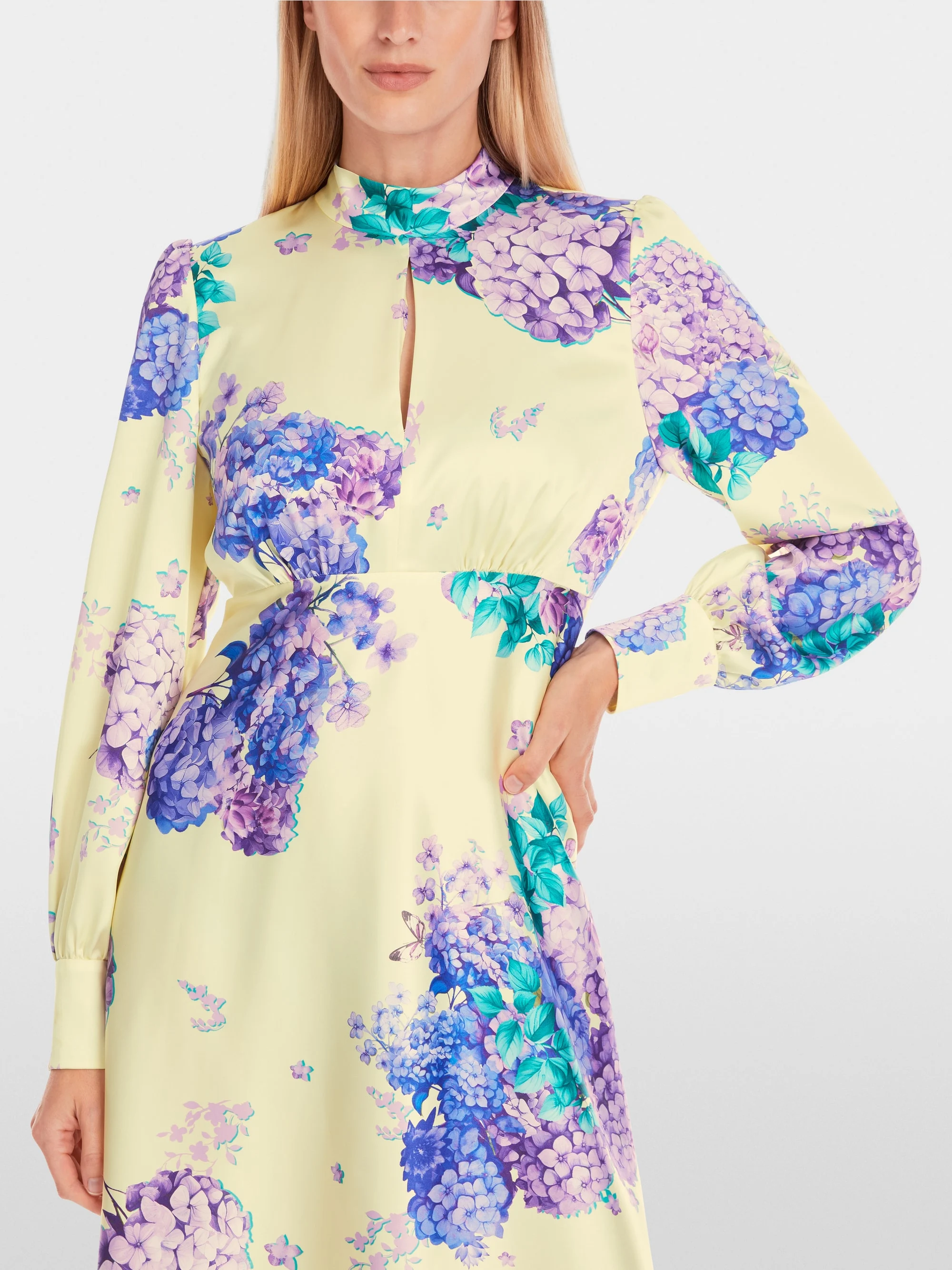 Marc-Cain 70s Rethink Together pussy bow dress