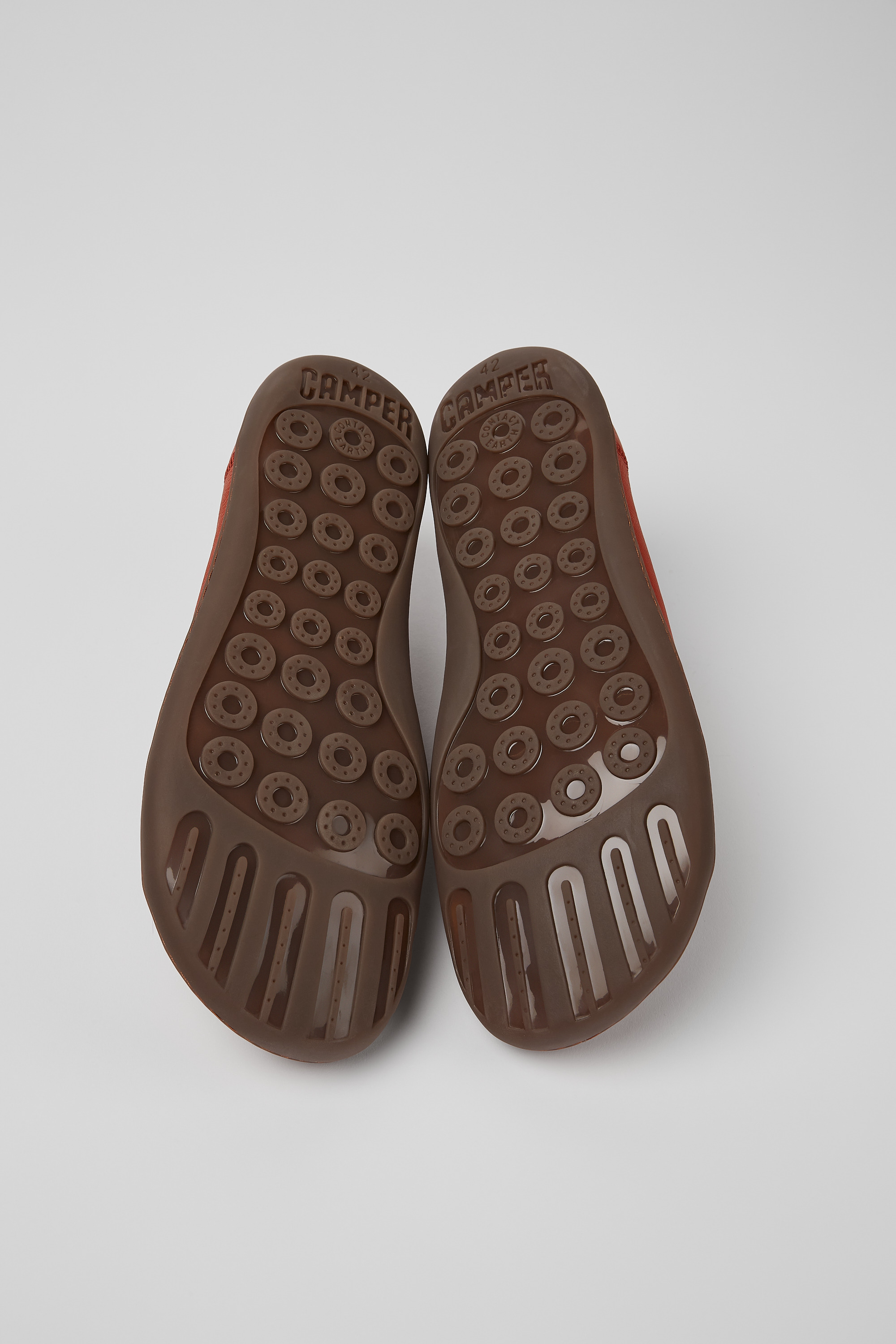 Peu - Red leather shoes for men