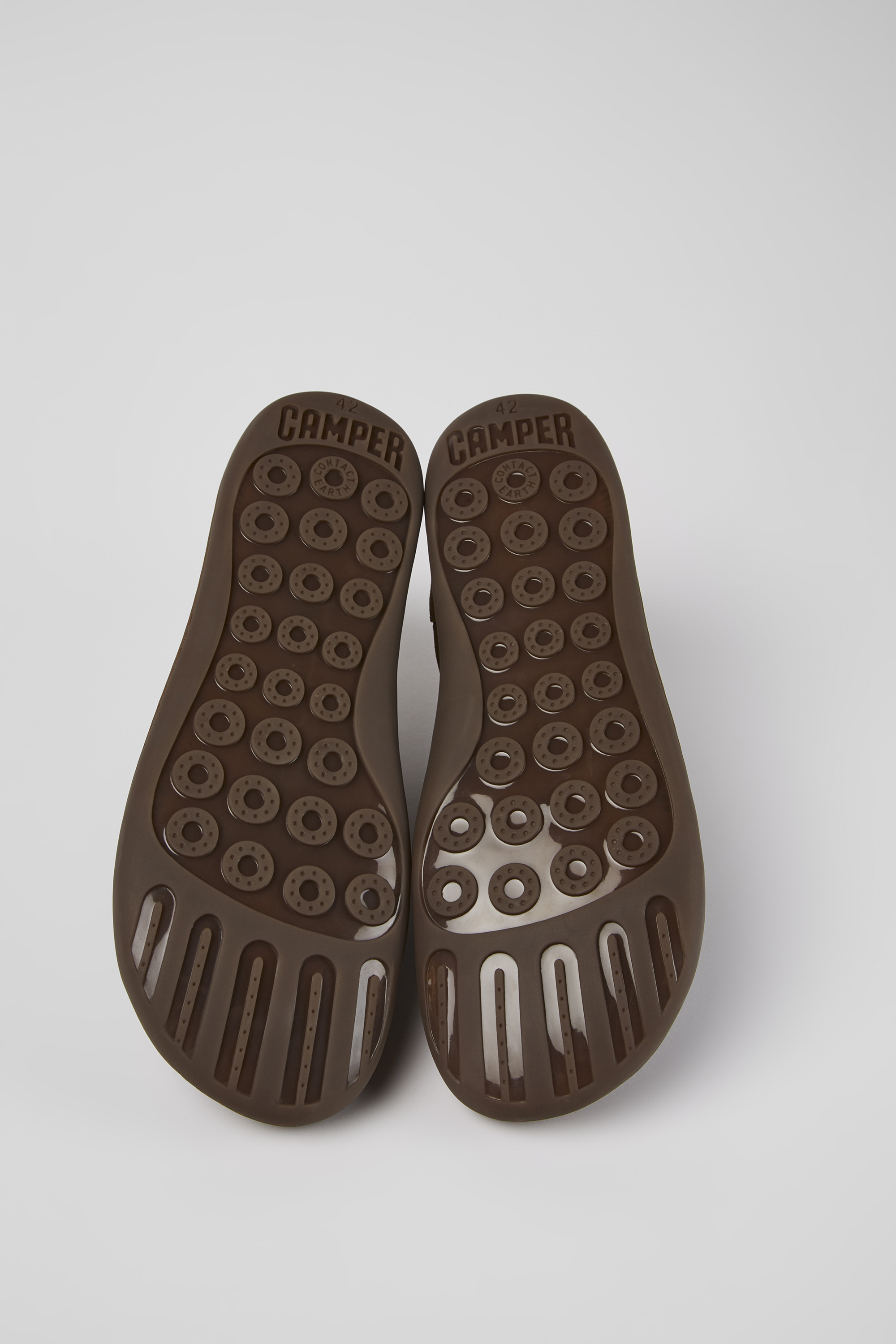 Peu - Brown nubuck ankle boots for men