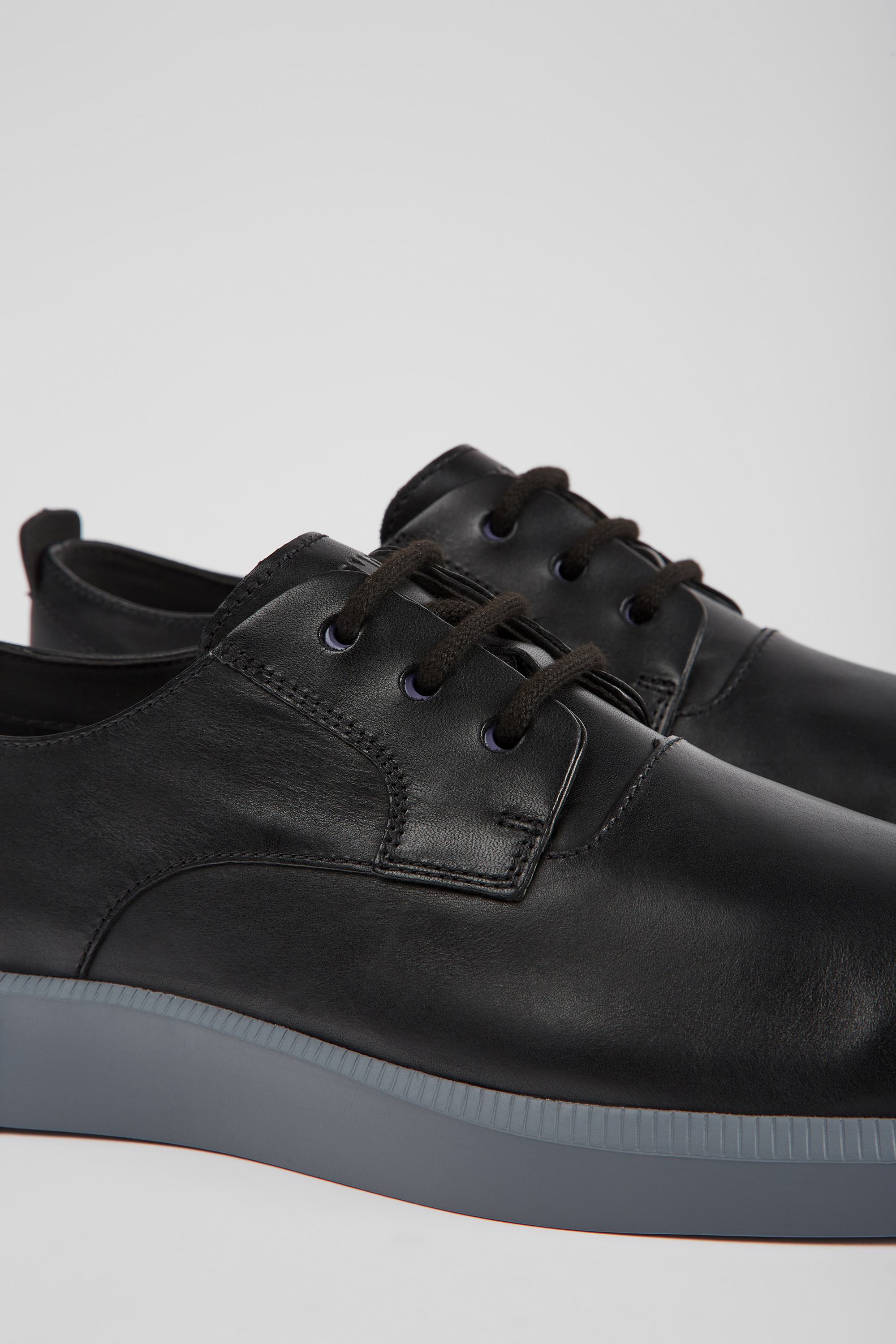 Bill - Men's black shoes with laces