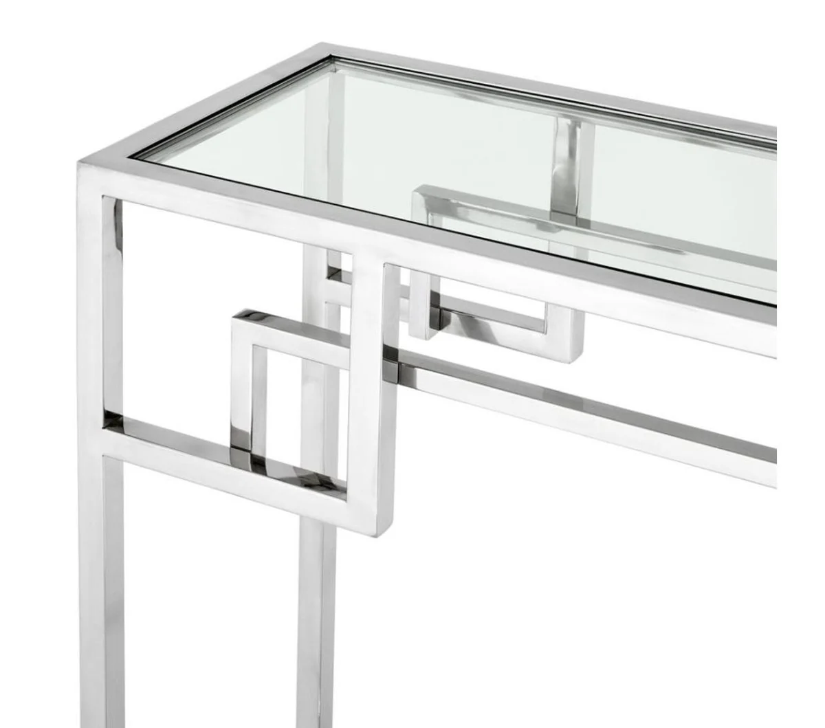 Casa Padrino Art Deco de lujo mesa consola de plata - muebles del hotel Diseñador