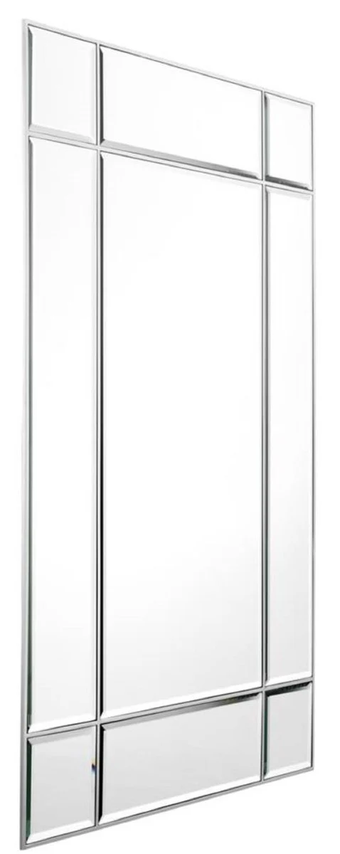 Casa Padrino lujoso sal¨®n espejo / espejo de pared plata 90 x 3 x H. 140 cm - Muebles de Lujo