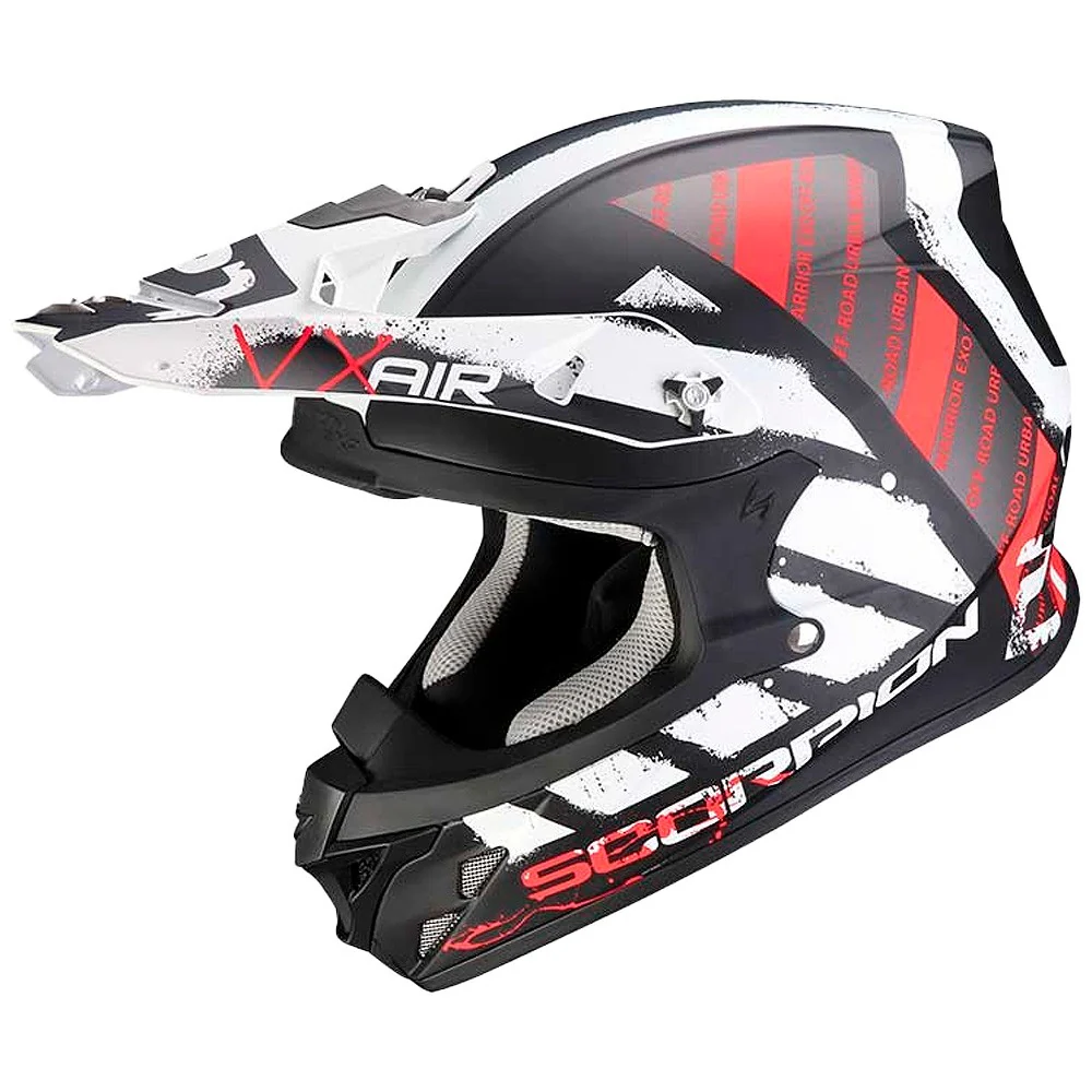 CASCO CROSS / ENDURO SCORPION VX21 URBA ROJO