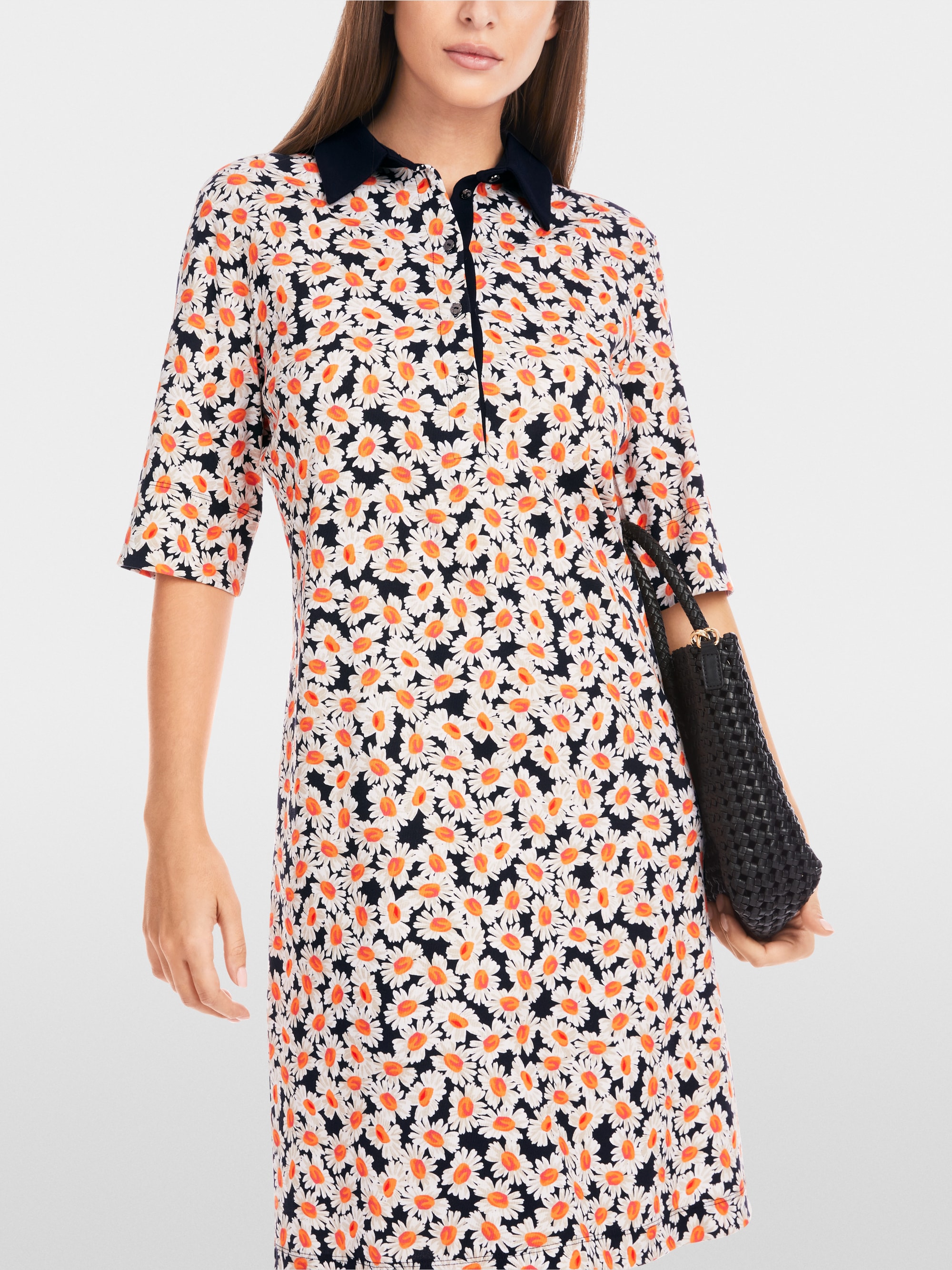 Marc-Cain Polo dress with daisy print
