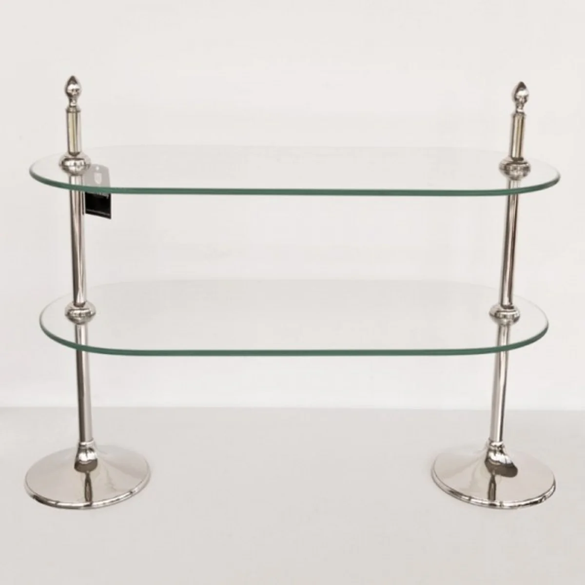 Casa Padrino luxury shelving cabinet nickel - Bathroom shelf Shelving cabinet Glass shelf