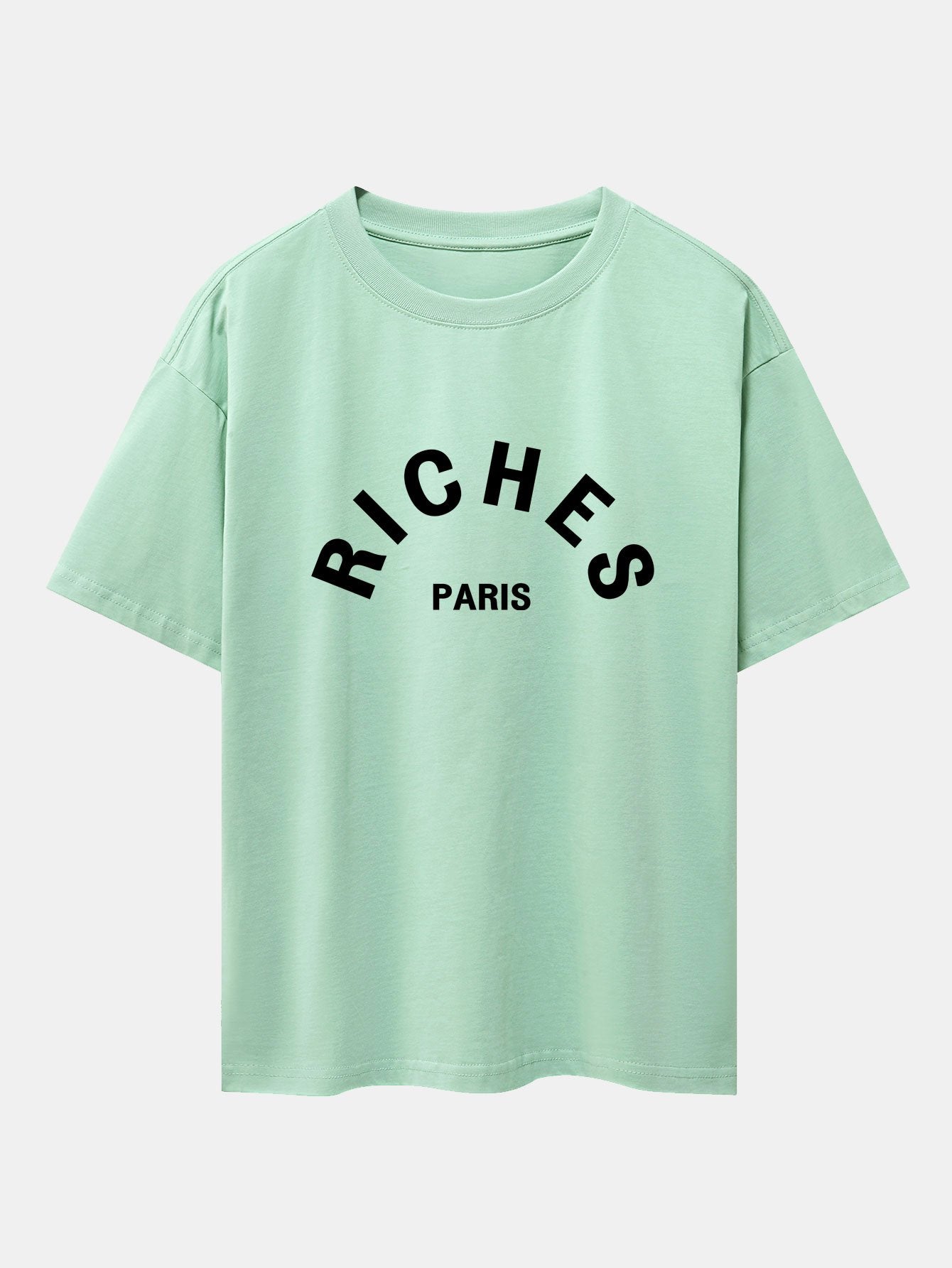 Riches Paris Print Oversize T-Shirt