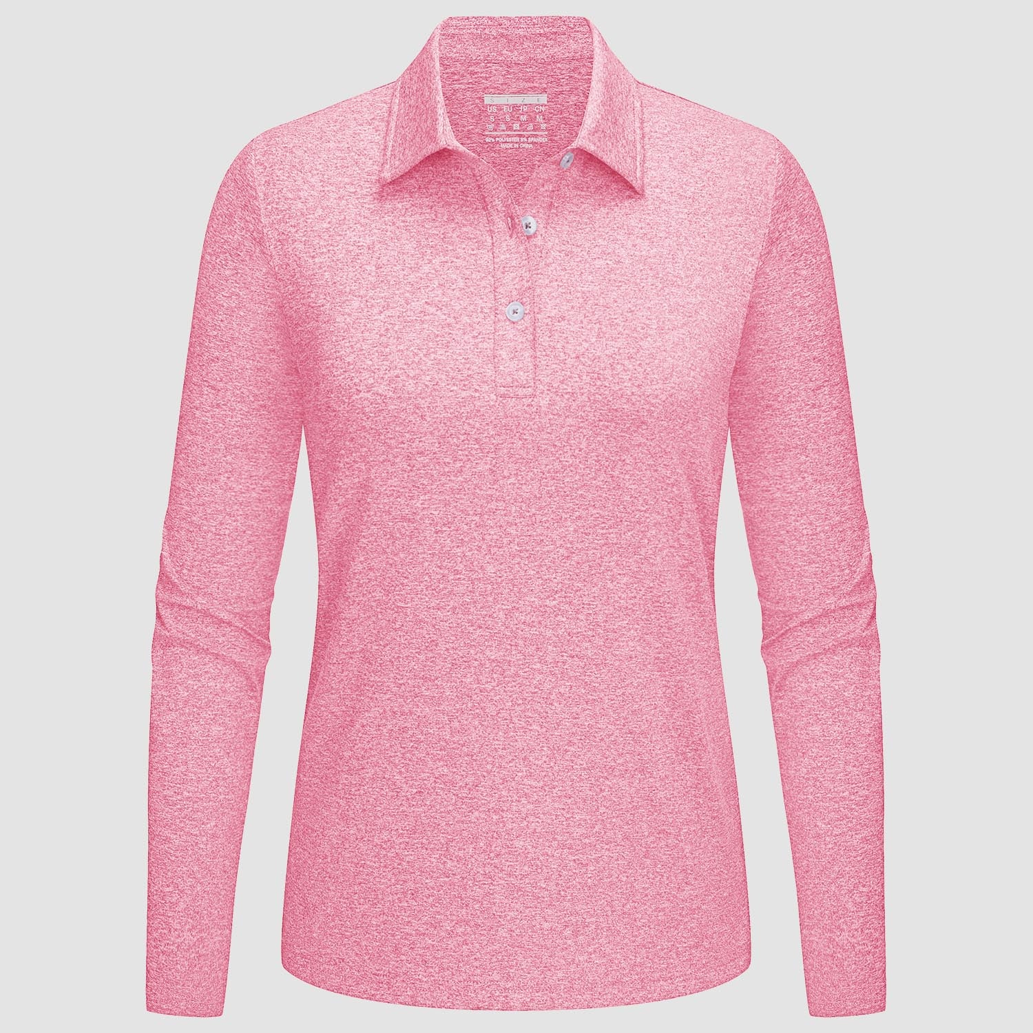 Women's Polo Shirts Long Sleeve UPF 50+ Sun Protection Golf Shirts Quick Dry Athletic Workout Collared Shirt