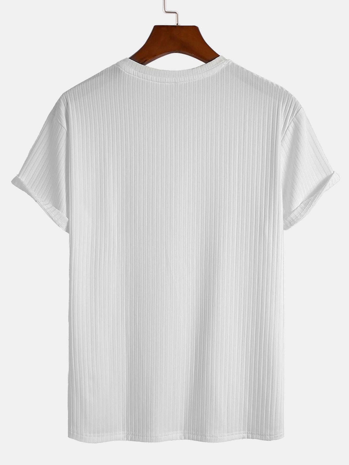 Basic Slim Fit Ribbed T-Shirt