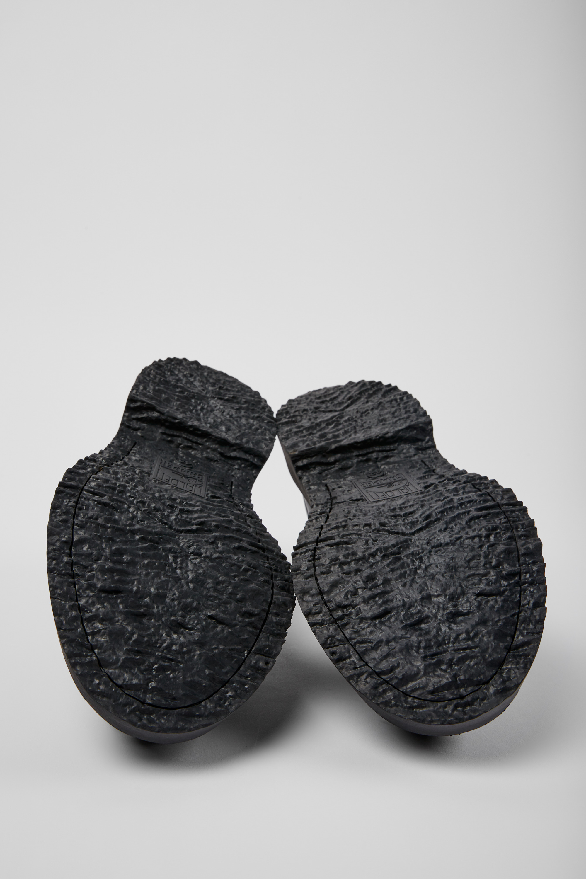 Twins - Black leather loafers for men