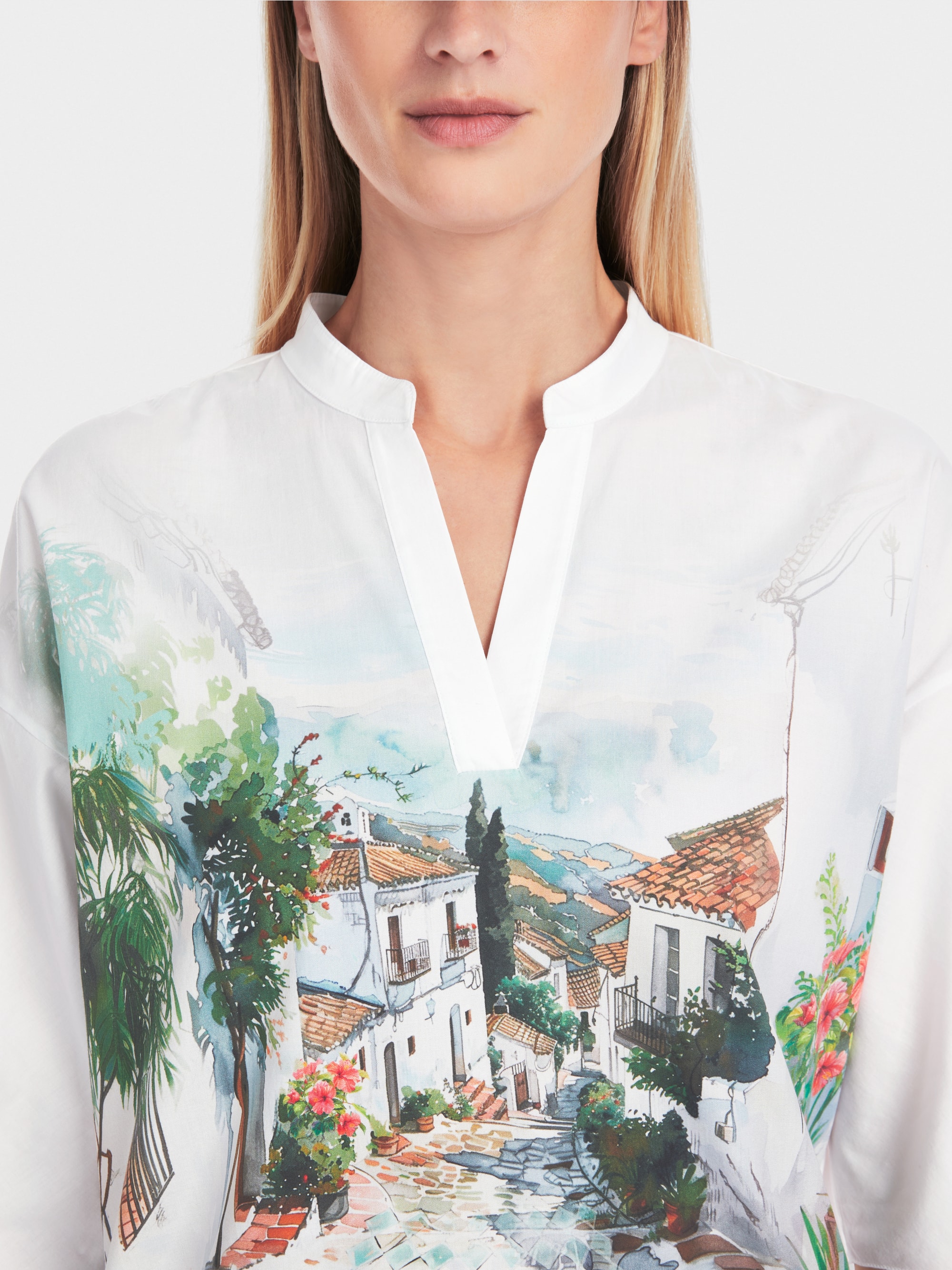 Marc-Cain 100% cotton blouse with print