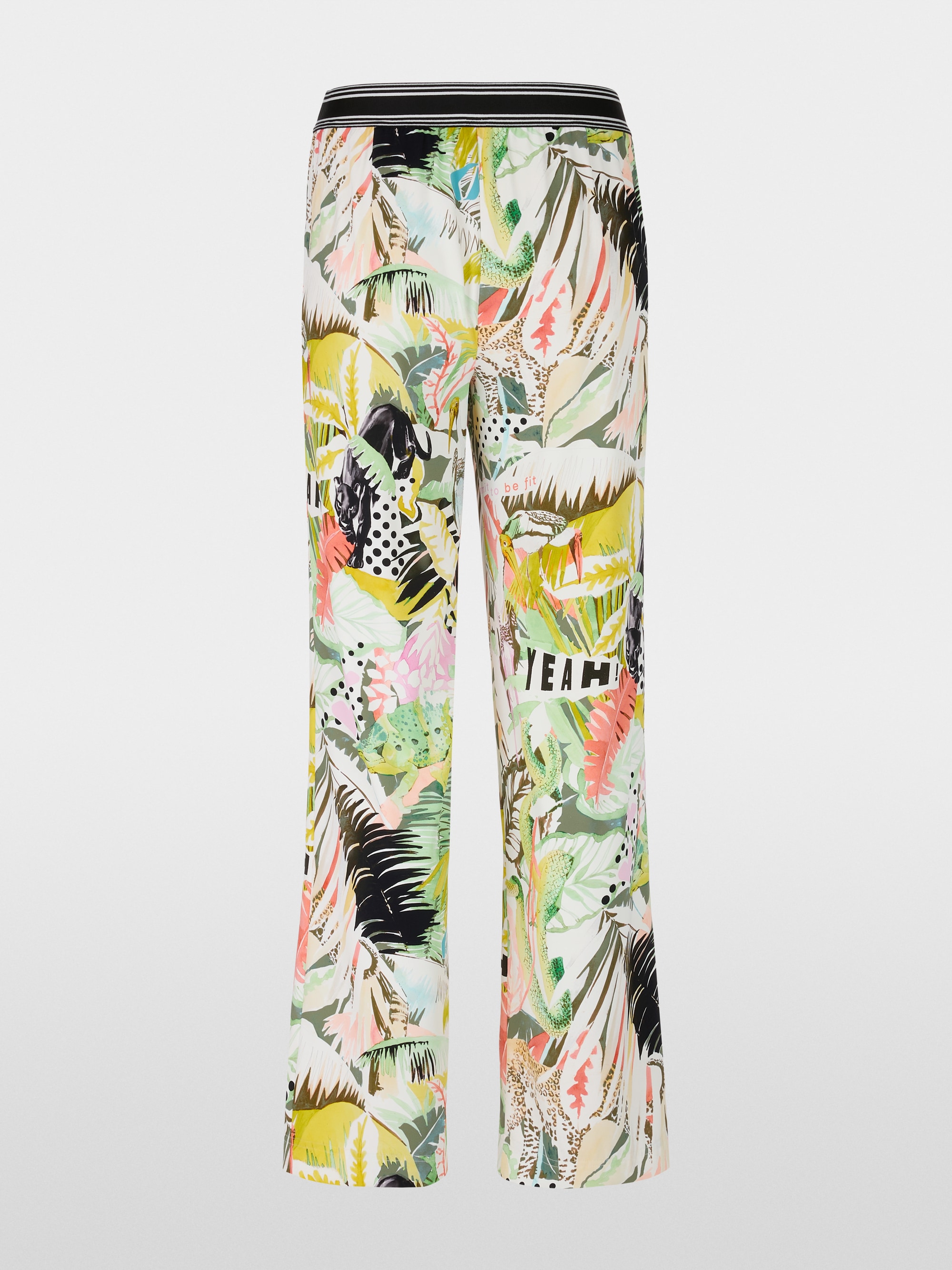 Marc-Cain WASHINGTON wide trousers with print