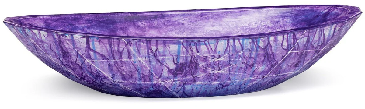 Casa Padrino lavabo de lujo púrpura / azul 60,9 x 29,7 x A. 11,9 cm - Lavabo de hormigón hecho a mano - Accesorios de baño de lujo