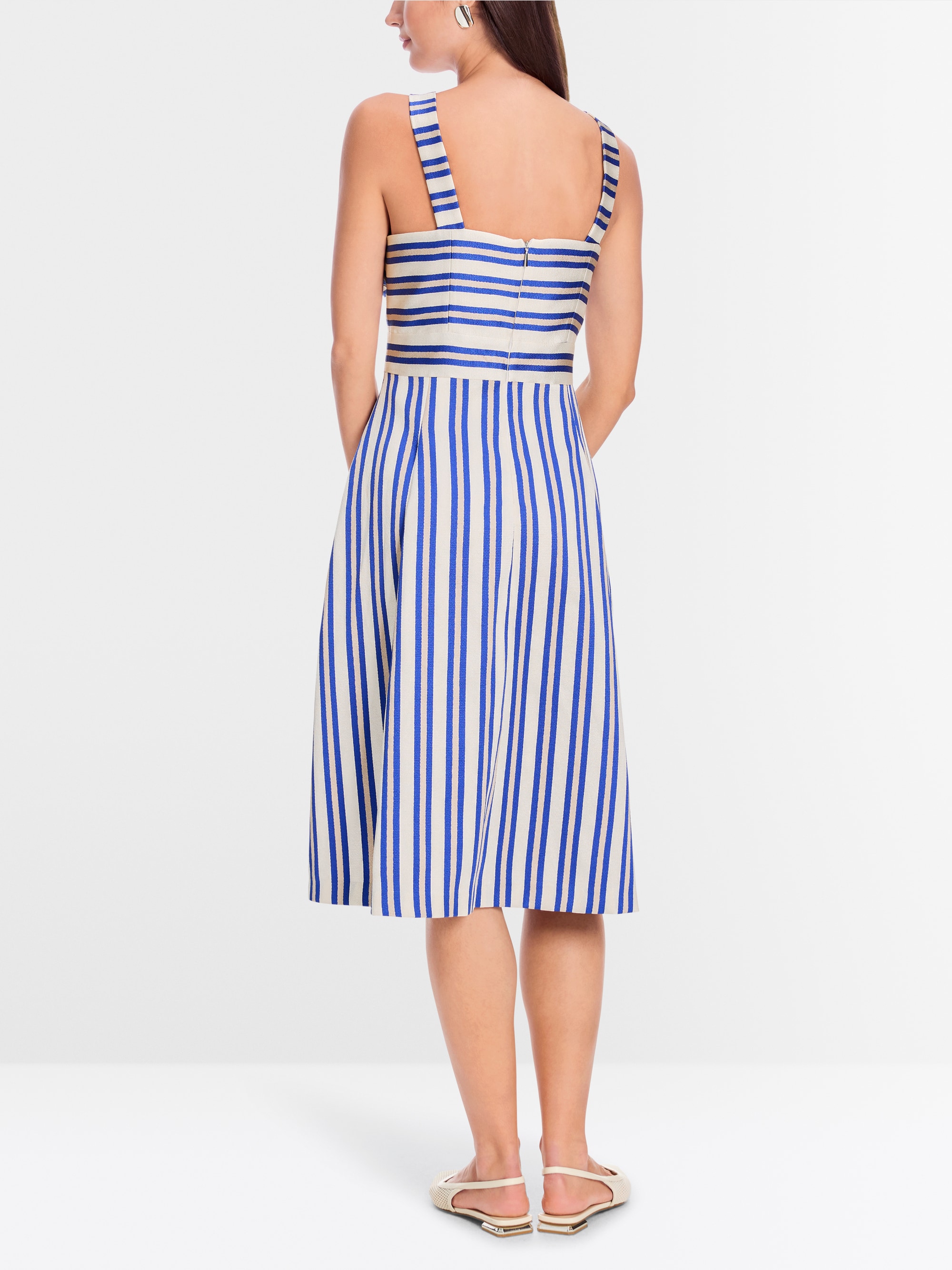 Marc-Cain Strap dress with stripes