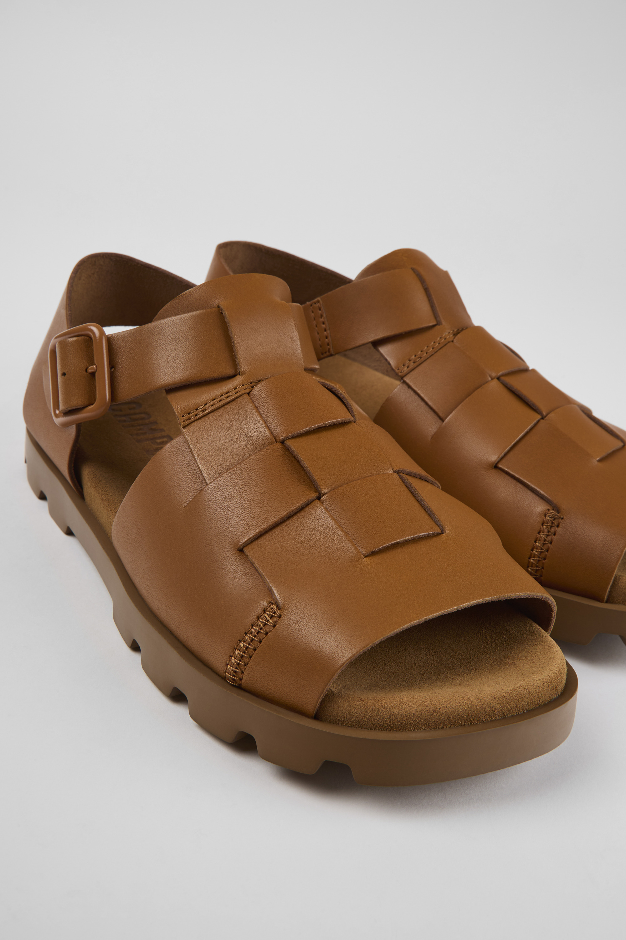Brutus Sandal - Brown leather sandals for men