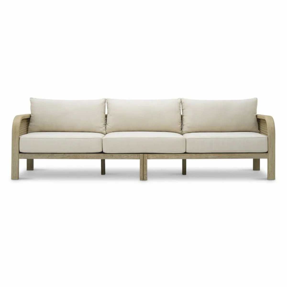 Casa Padrino sof¨¢ de jard¨ªn de lujo de teca arena / beige 283 cm - Muebles de jard¨ªn