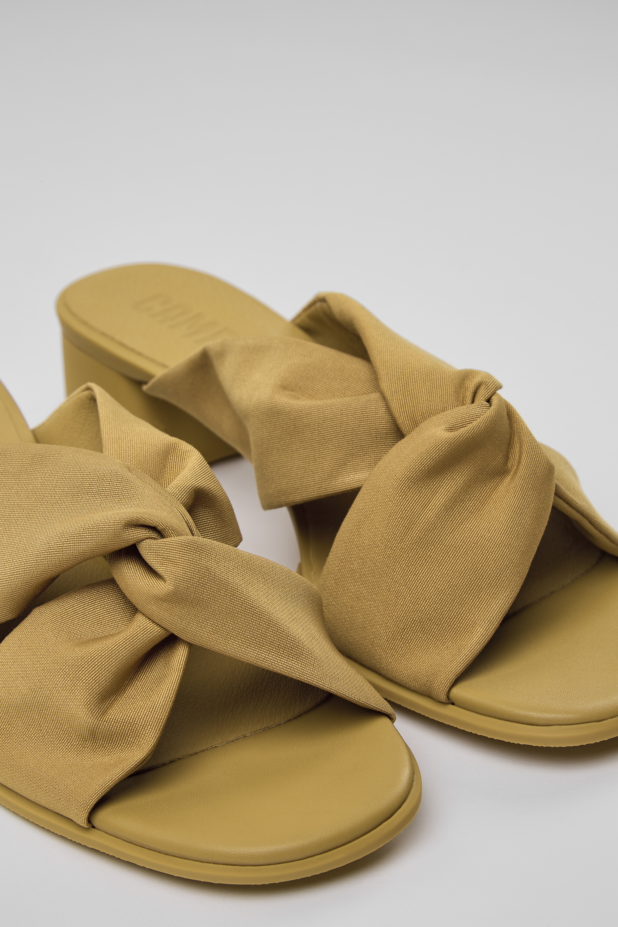 Katie - Brown recycled PET sandals for women