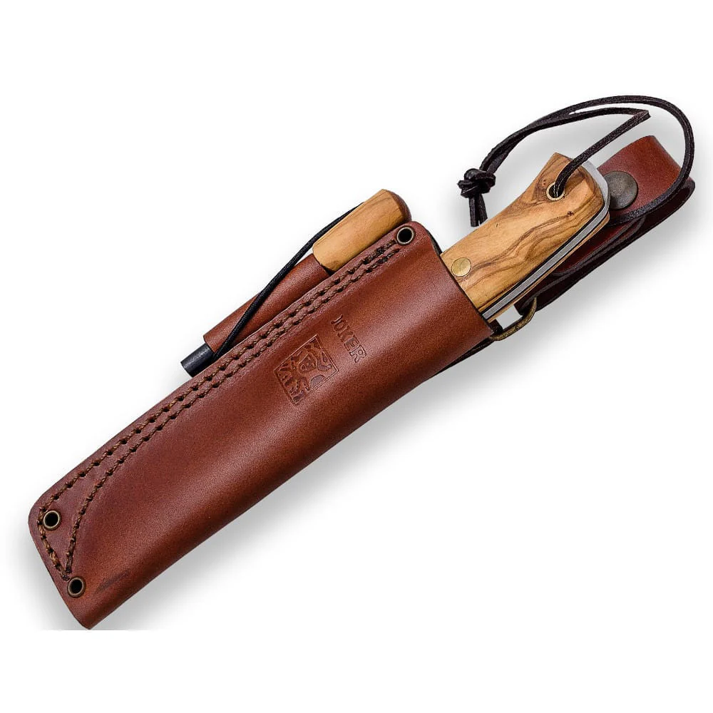 Joker Ember Flat Olivo con ferrocerio - Cuchillo de supervivencia y bushcraft