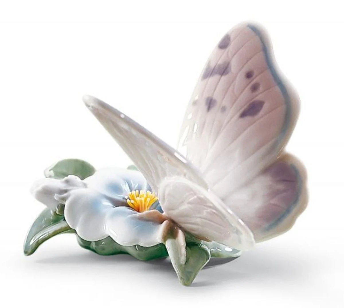 Casa Padrino Luxury Porcelain Butterfly Sculpture Multicolored 11 x H. 8 cm - Luxury Quality