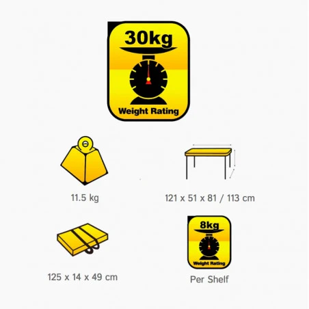 Mueble cocina plegable OZtrail DELUXE 4 ESTANTES