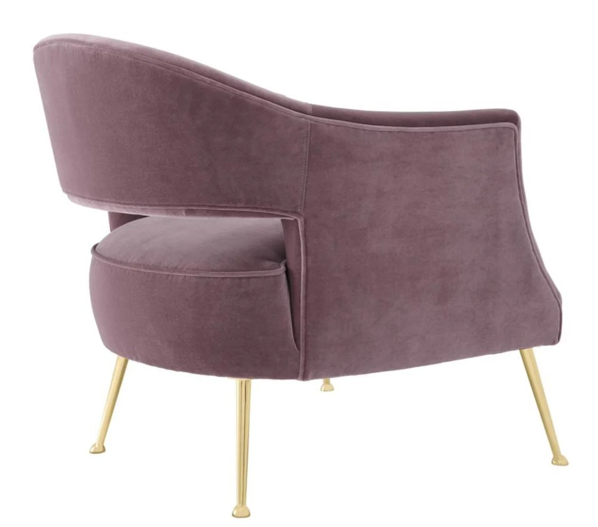 Casa Padrino Sillón de Lujo Violeta 71 x 75.5 x H. 74.5 cm - Muebles Para Hoteles