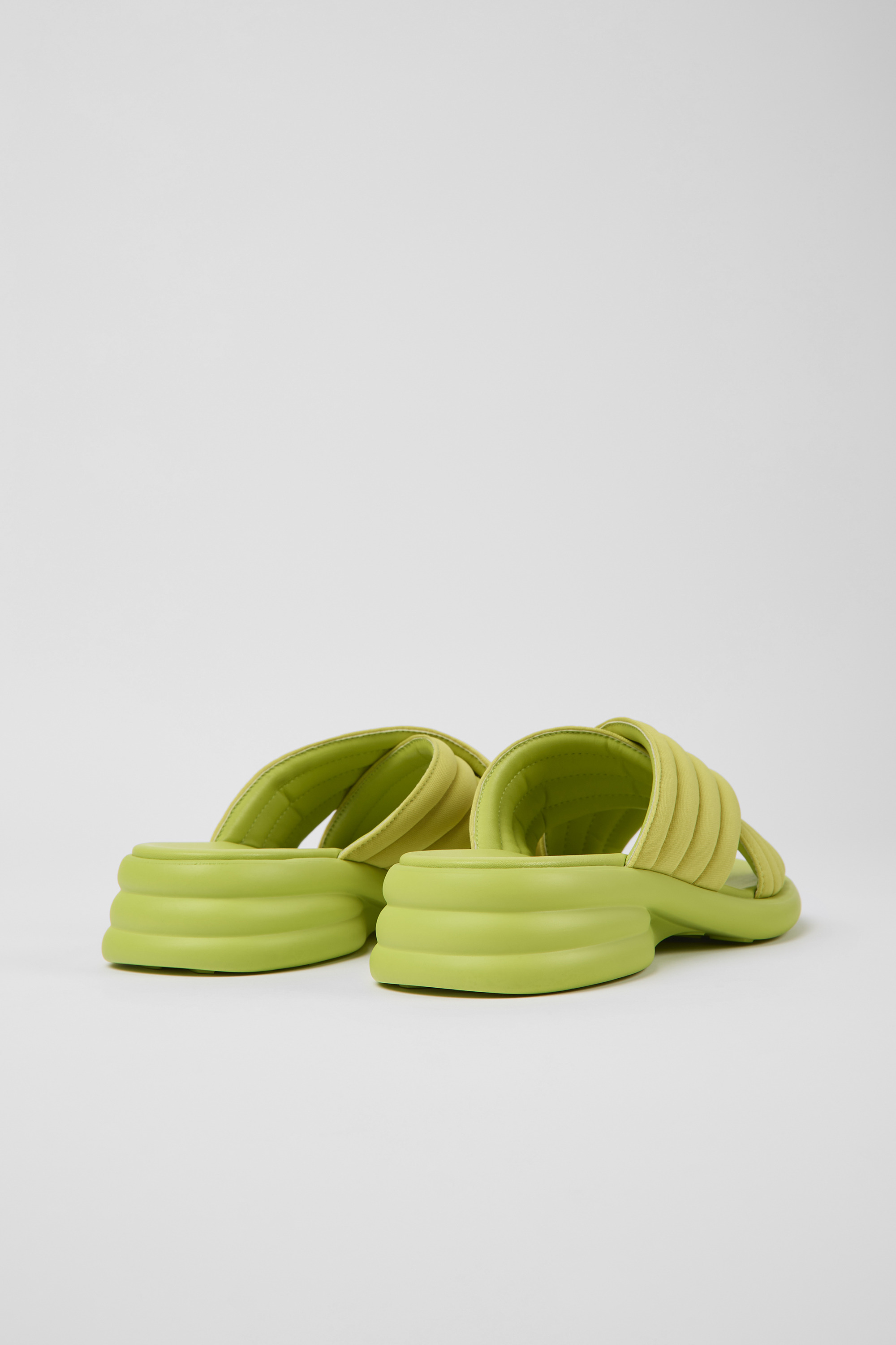 Spiro - Green textile sandals for women