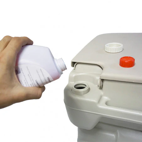 Pack de 4 sets de líquidos para wc inodoro químico CAMP GREEN 500 ml + CAMP RINSE 500 ml