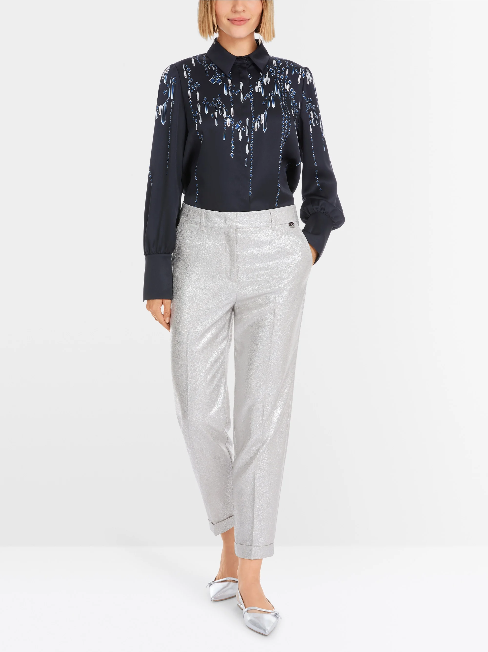 Marc-Cain FRANCA elegant shimmery trousers