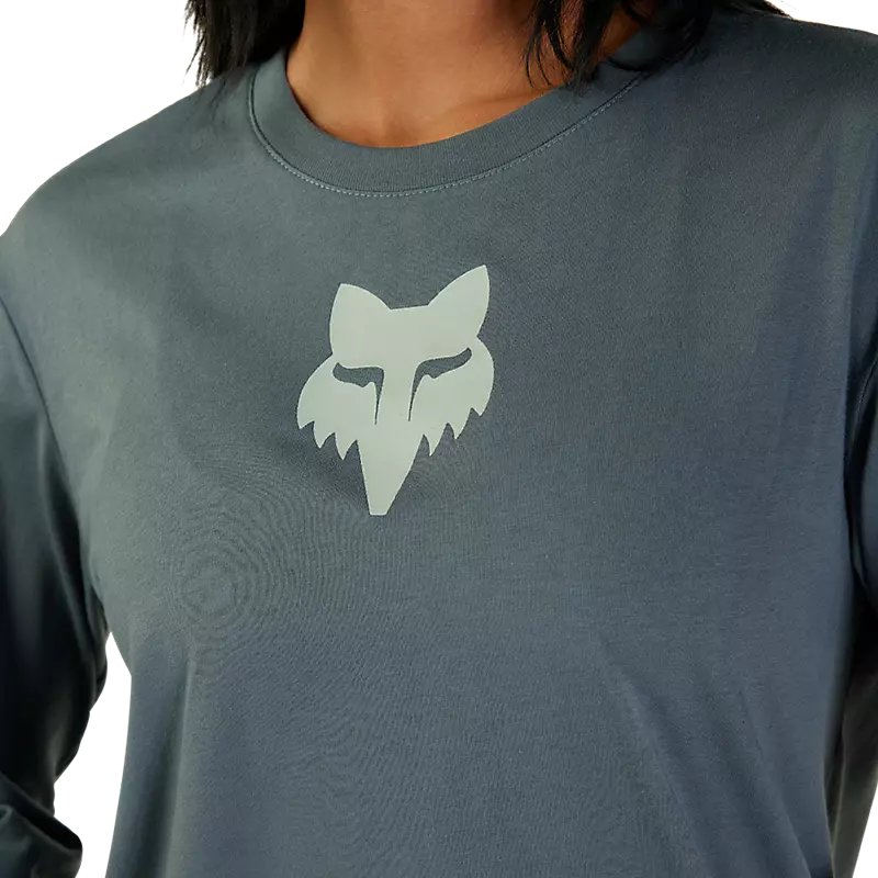 Womens Fox Head Long Sleeve Basic Tee