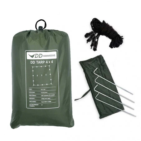 Suelo de camping - LONA DE RAFIA 3,6 X 5,4 - blanca