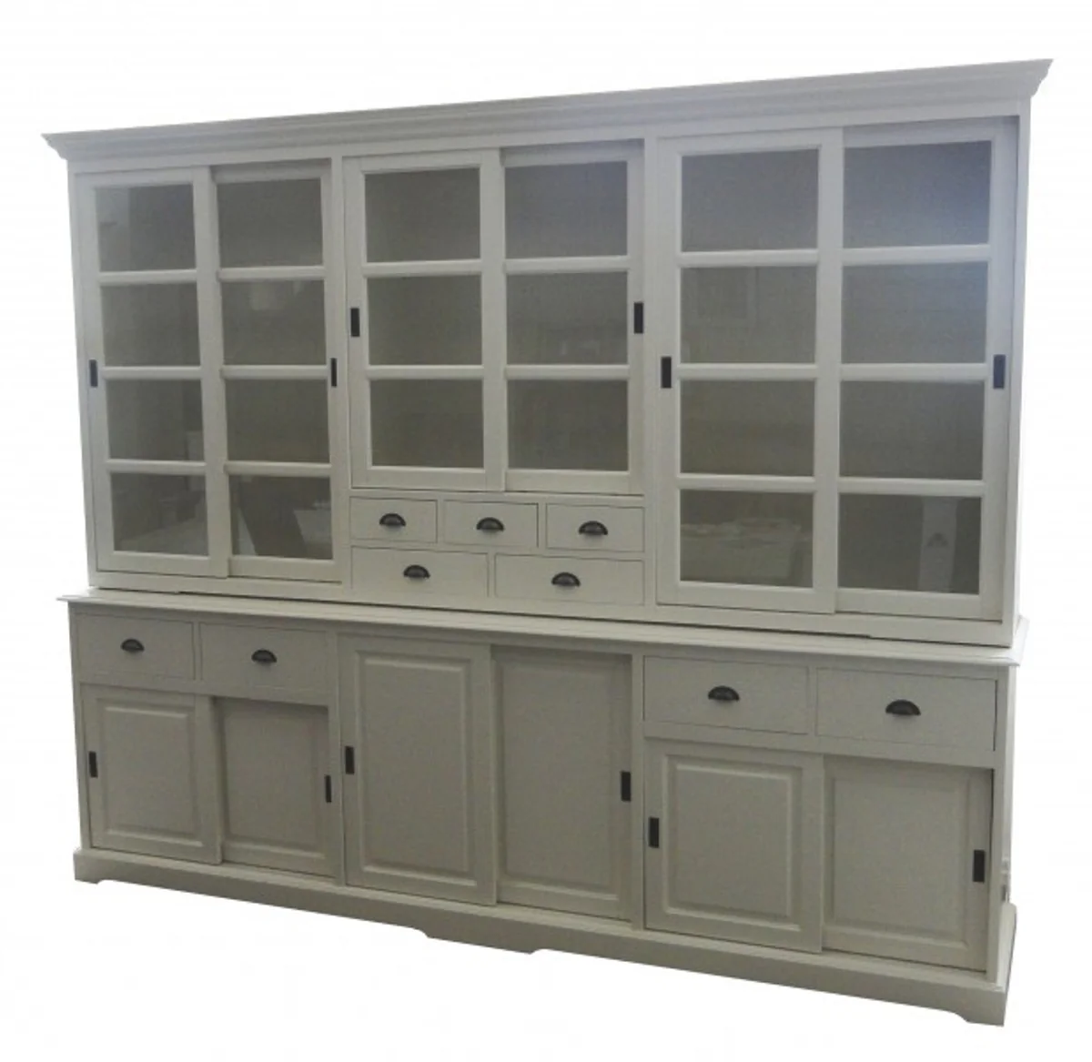 Big Shabby Chic cottage style cabinet with 6 doors and 9 drawers of Casa Padrino - buffet cabinet - cabinet room
