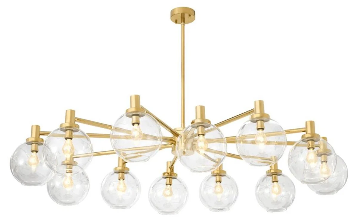 Casa Padrino araña de lujo de oro 150 x 105 x H. 37 cm - Edición Limitada