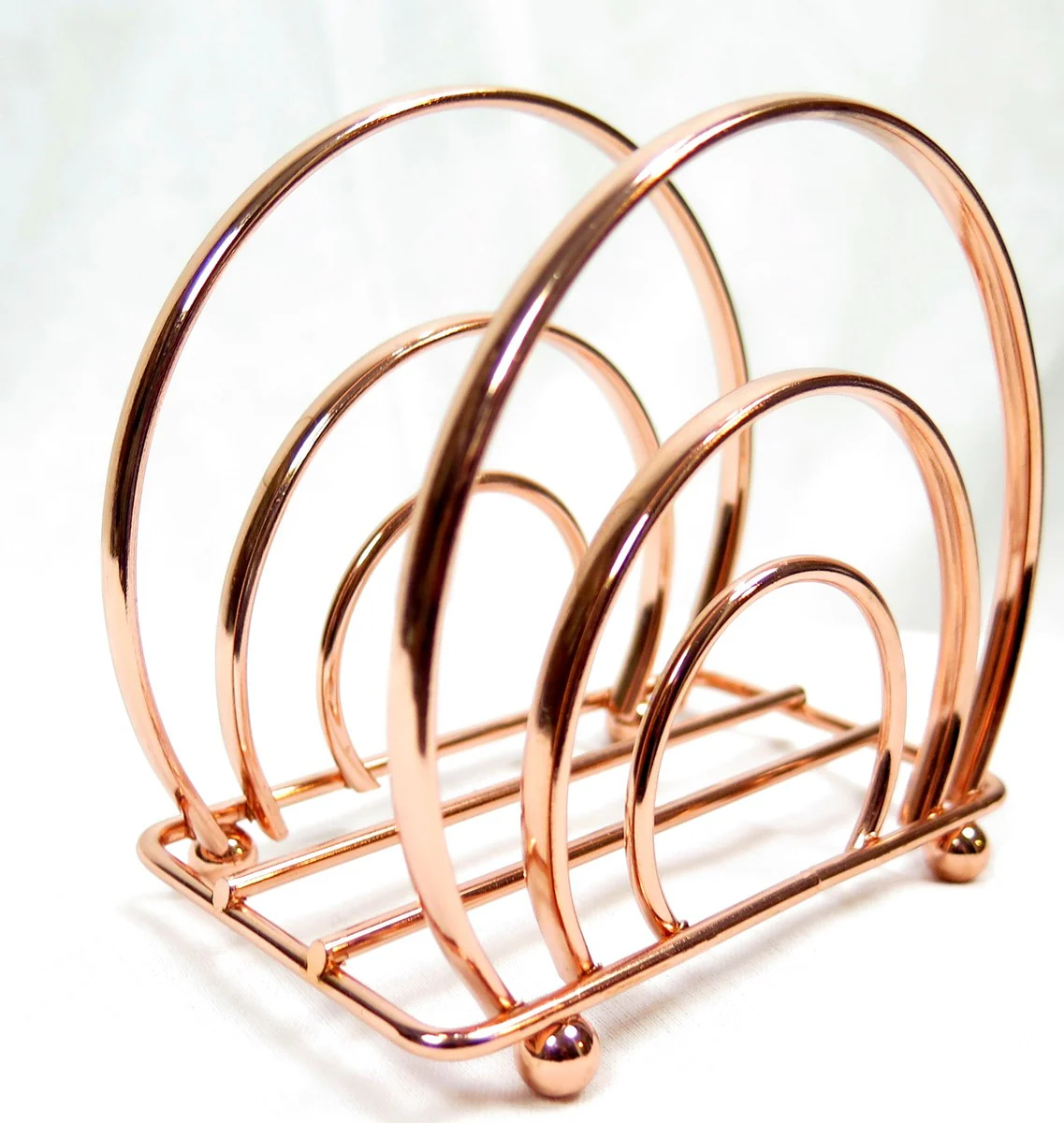 Casa Padrino envolvente reposar color rosa en oro de 12 x 6,5 cm x H10.5cm - contenedor de sobres - Accesorios de oficina