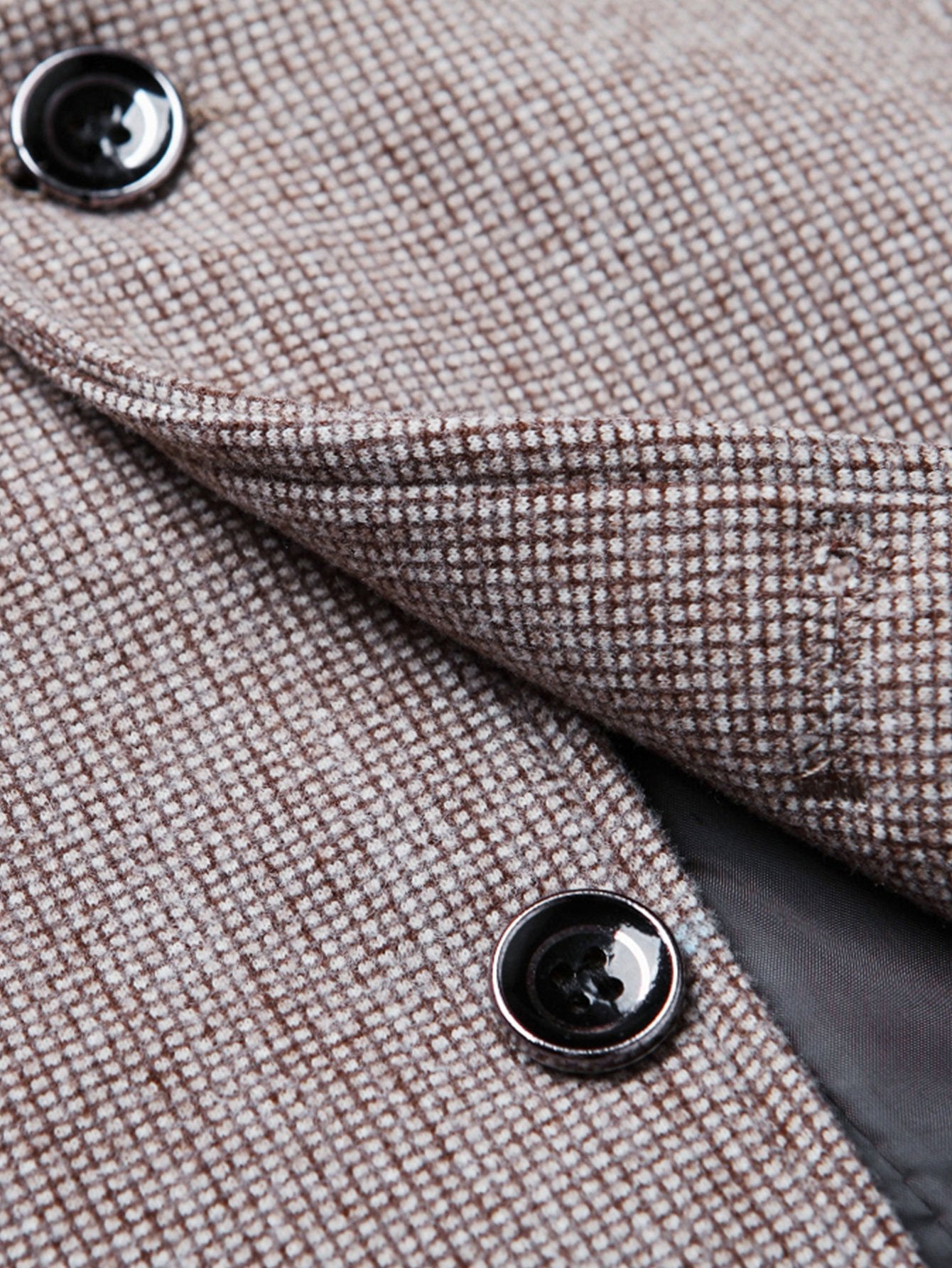 Wool Look Fine Check Blazer