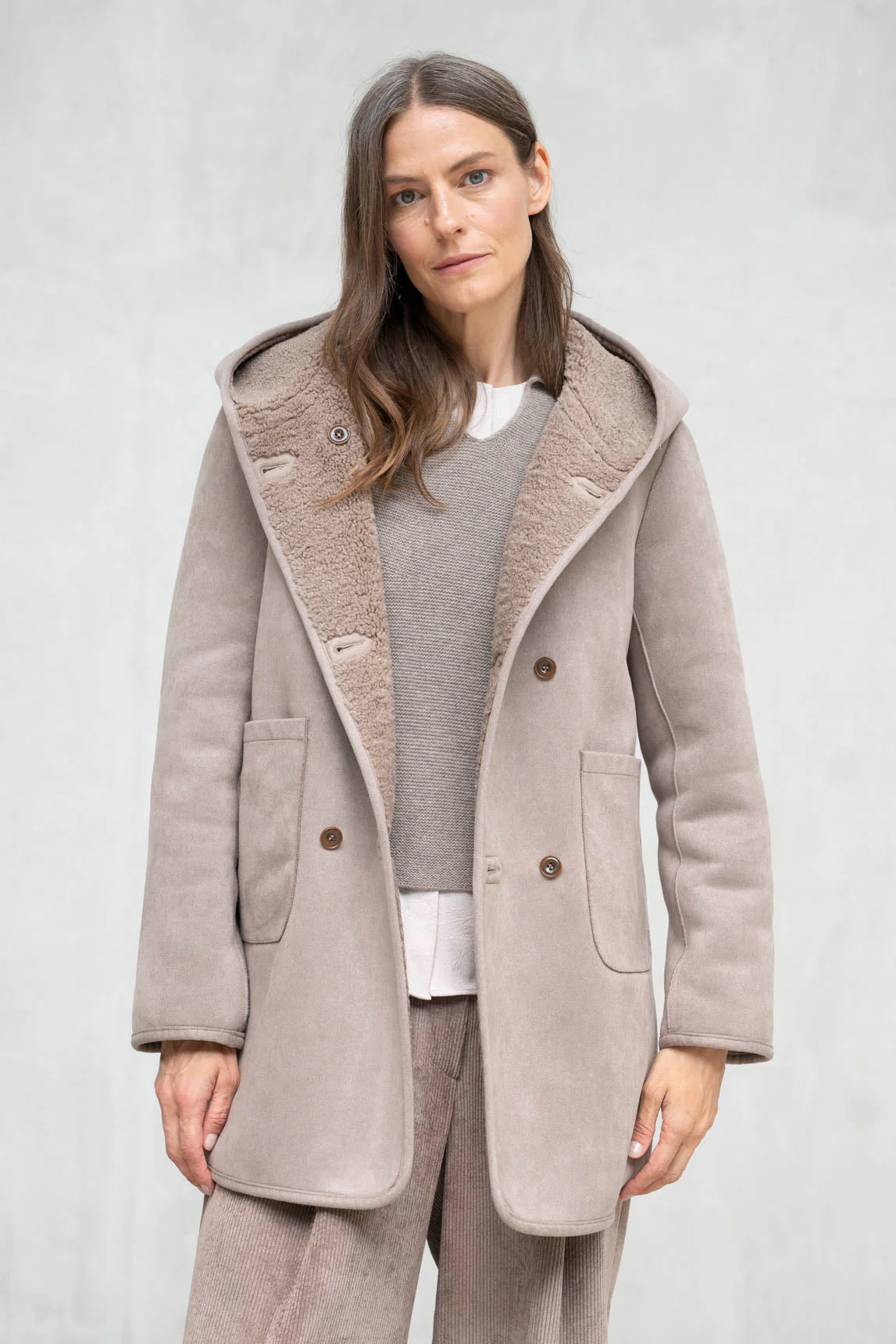 Rivera-spain Abrigo Sirmione reversible topo