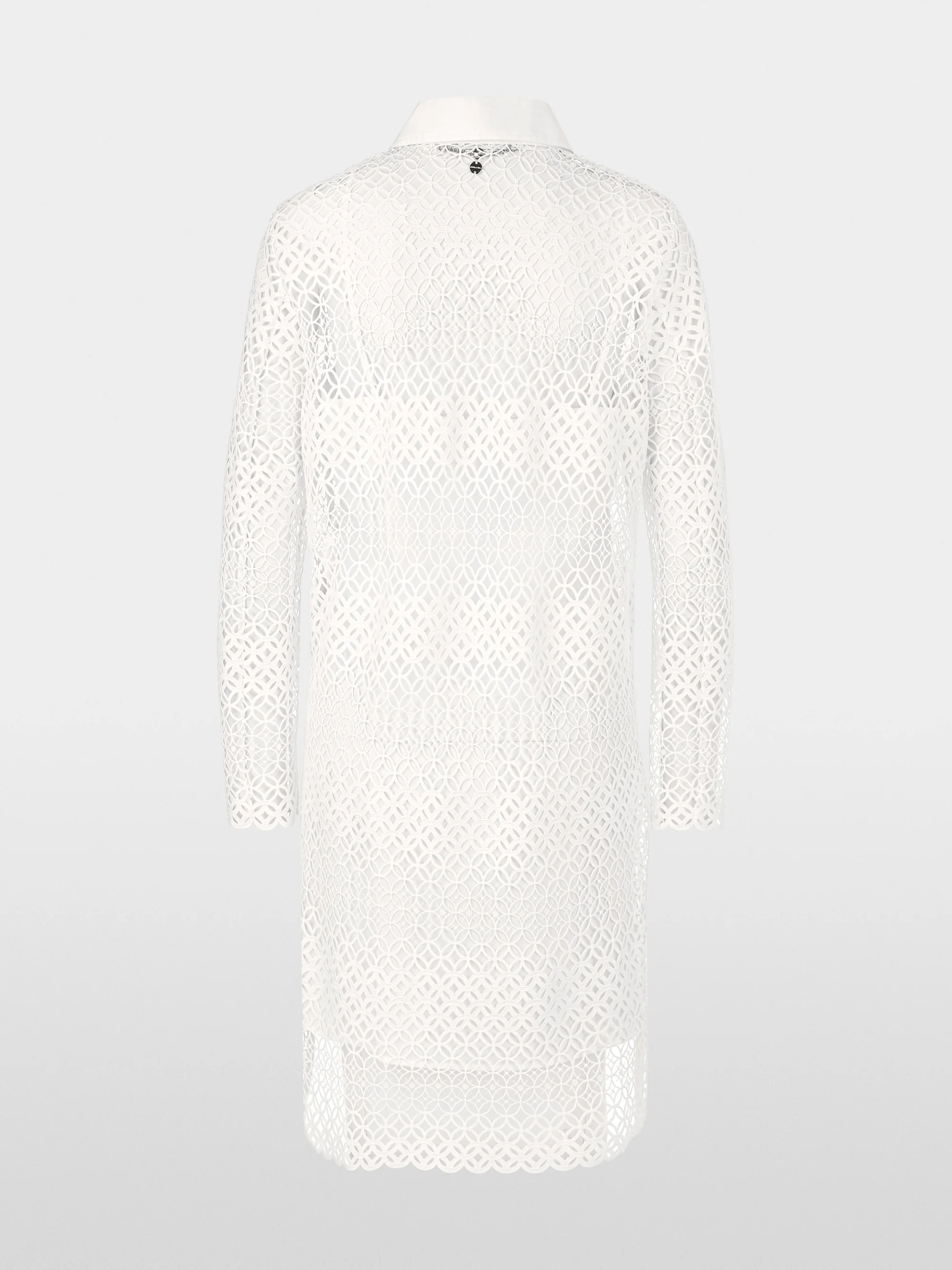 Marc-Cain Short shirt dress in perforated lace