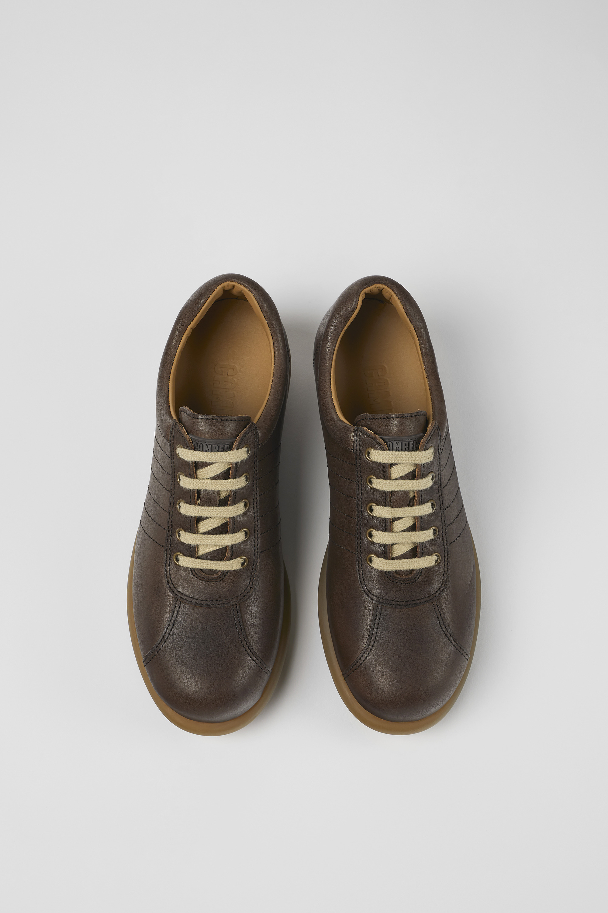 Pelotas - Brown vegetable tanned leather shoes for women