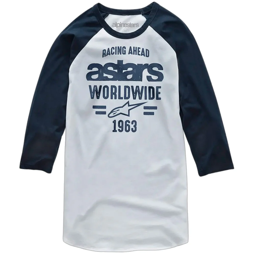CAMISETA ALPINESTARS ENTICE PREMIUM BLANCO / AZUL