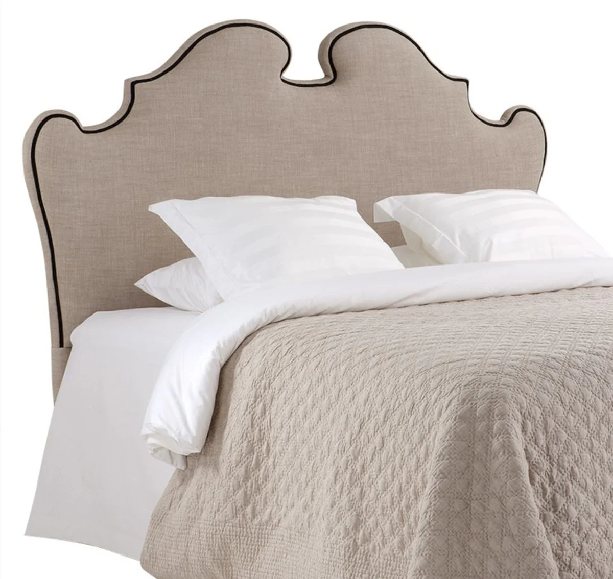 Casa Padrino cabecero de cama de diseño de color beige 200 x H. 144 cm - calidad de lujo