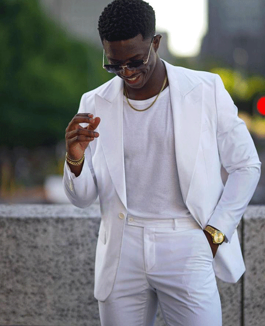 Elegant Plain Lapel Collar Blazer & Pants 2Pcs Set