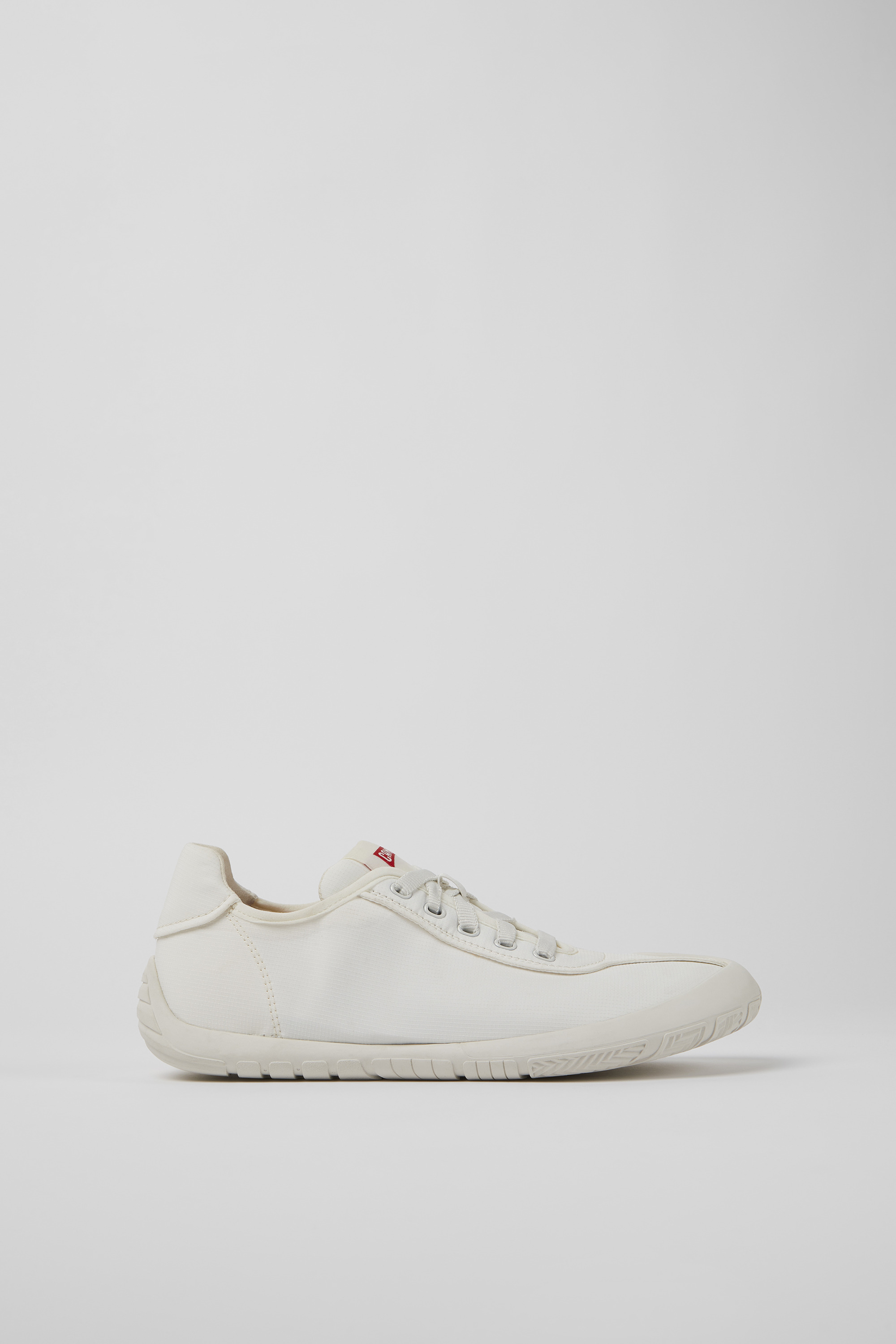Path - White textile sneakers for women