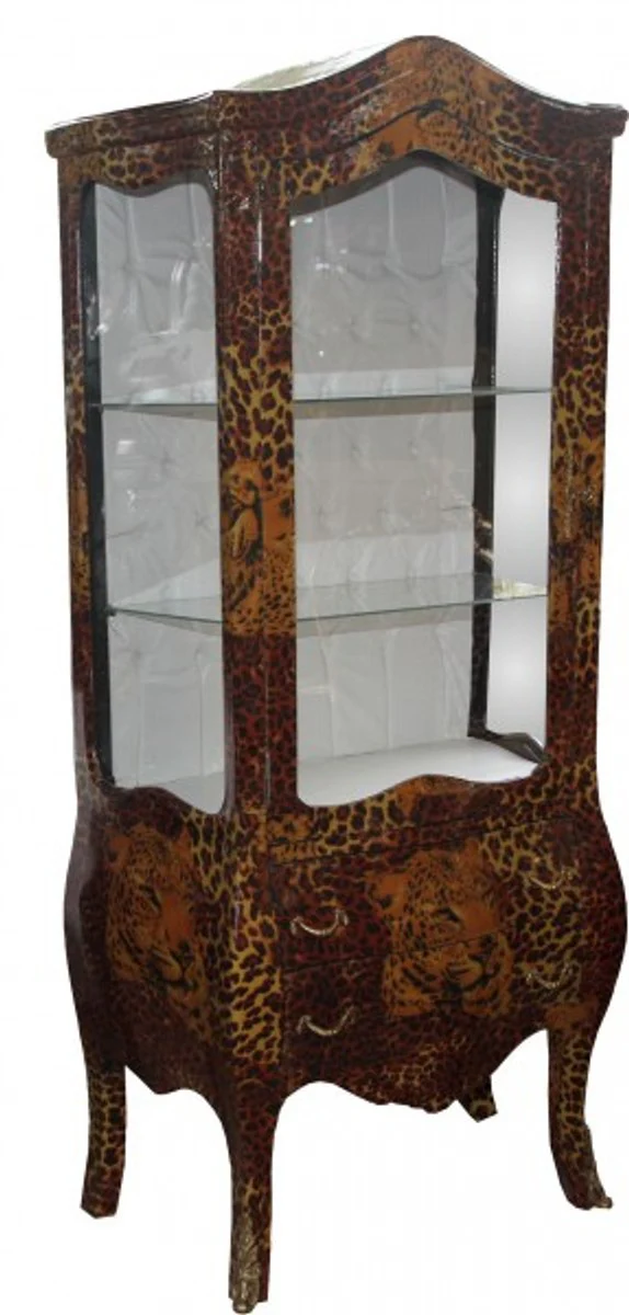 Casa Padrino Baroque showcase Leopard - display cabinet - cupboard