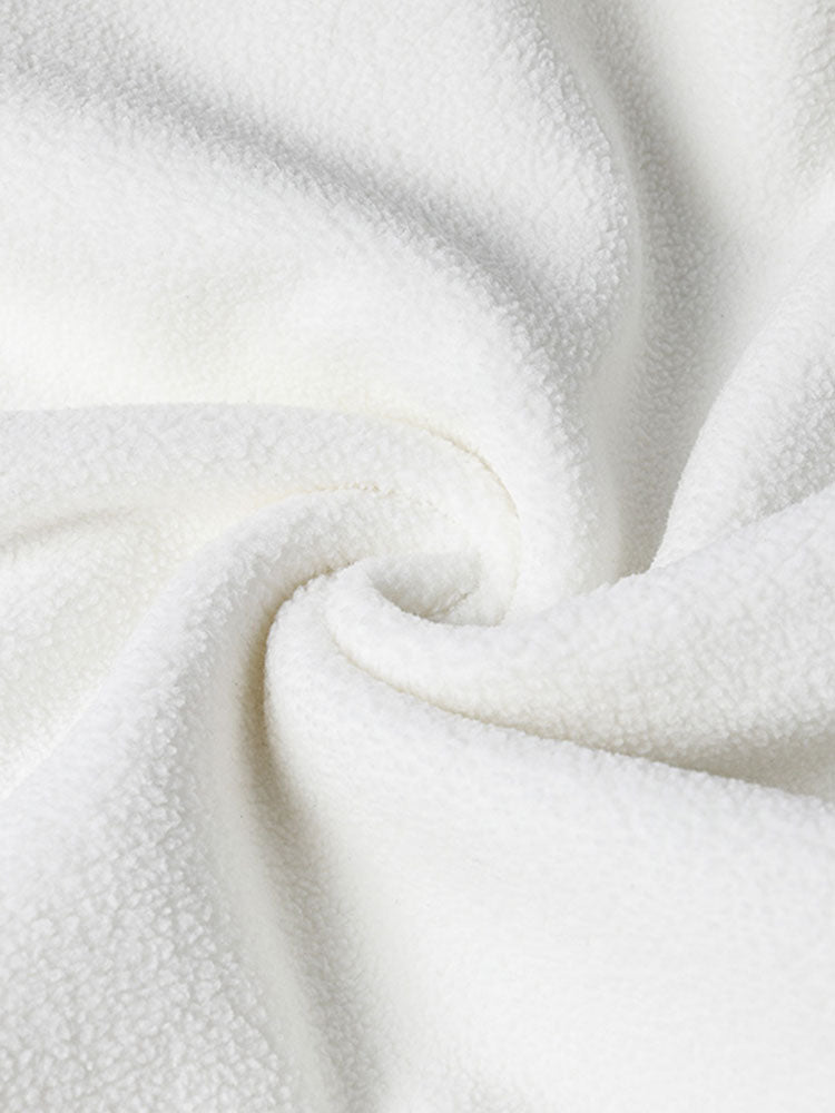 Half Zip Teddy Faux Fur Lined Sweatshirt