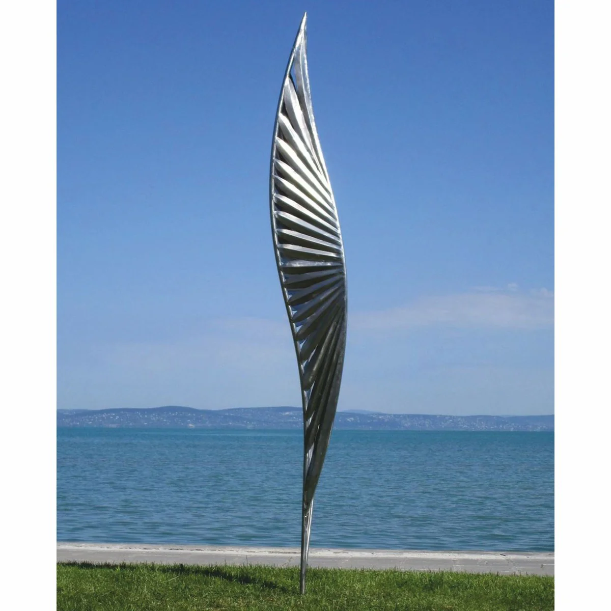 Casa Padrino escultura decorativa de jard¨ªn de acero inoxidable de lujo plata A. 300 cm - Esculturas de jard¨ªn