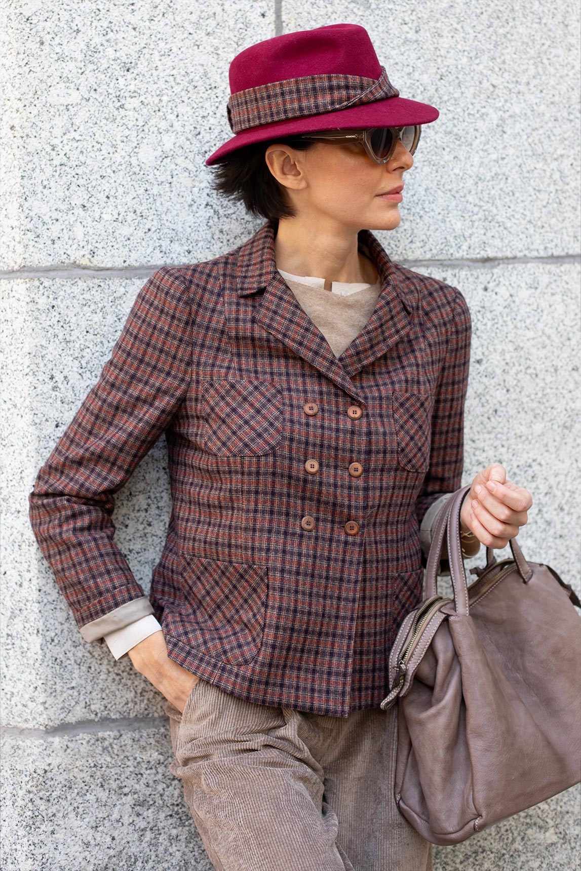 Rivera-spain Sombrero Verona burdeos | Rivera x Alexia Álvarez de Toledo