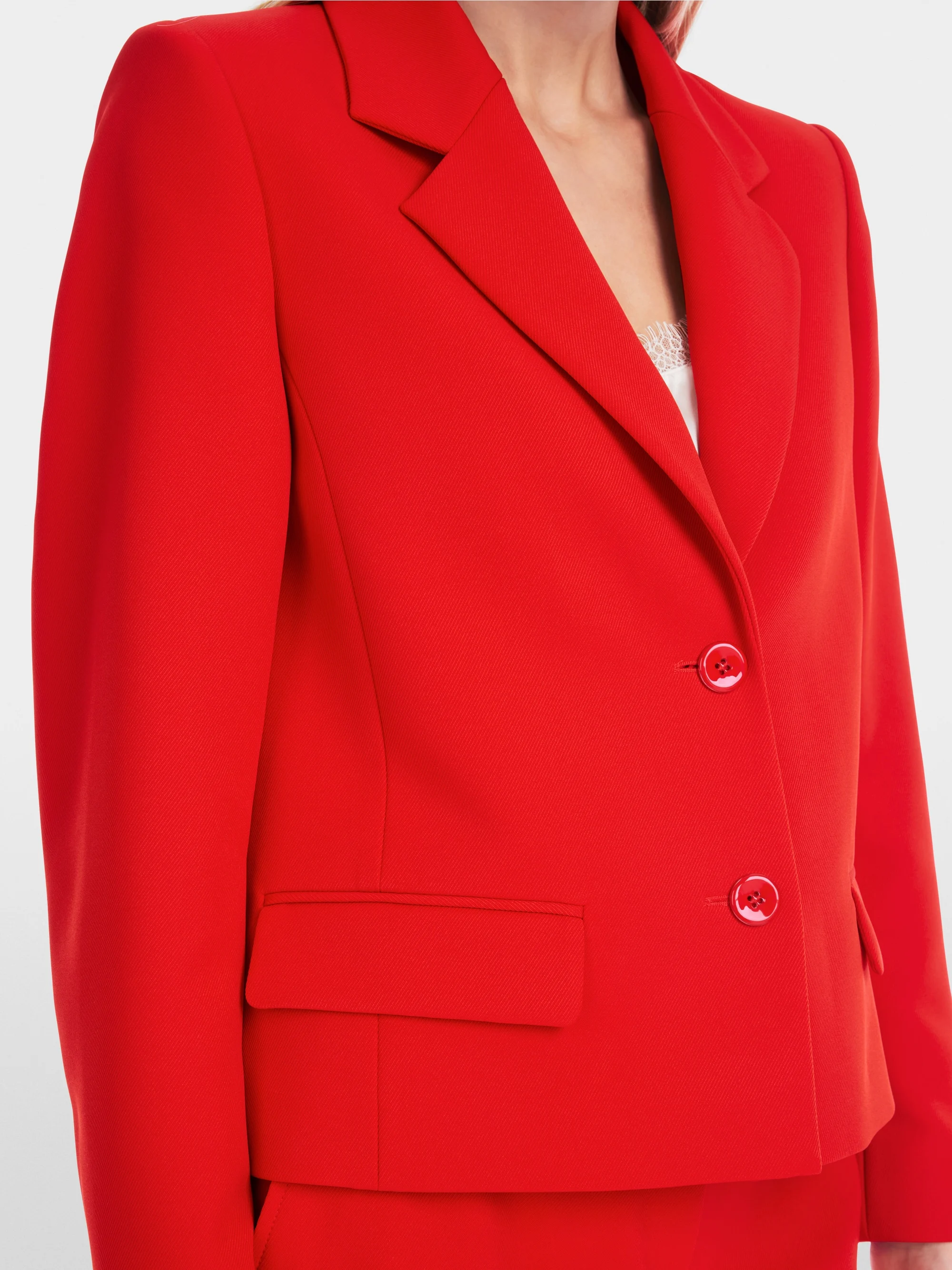 Marc-Cain Short unicolour blazer in superstretch