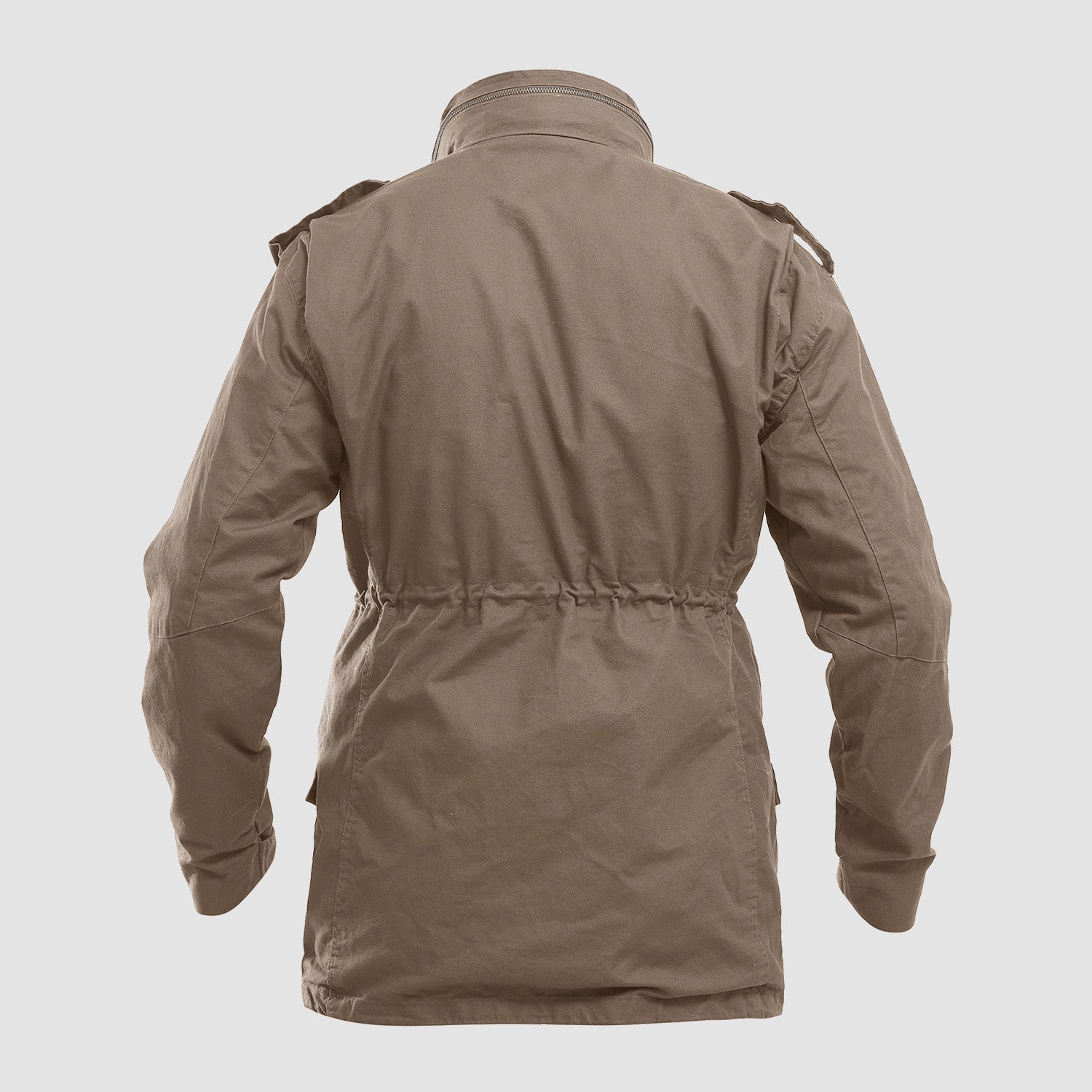 Men's Field Jacket Cotton Military Classic Vintage Concealed Hooded Coat